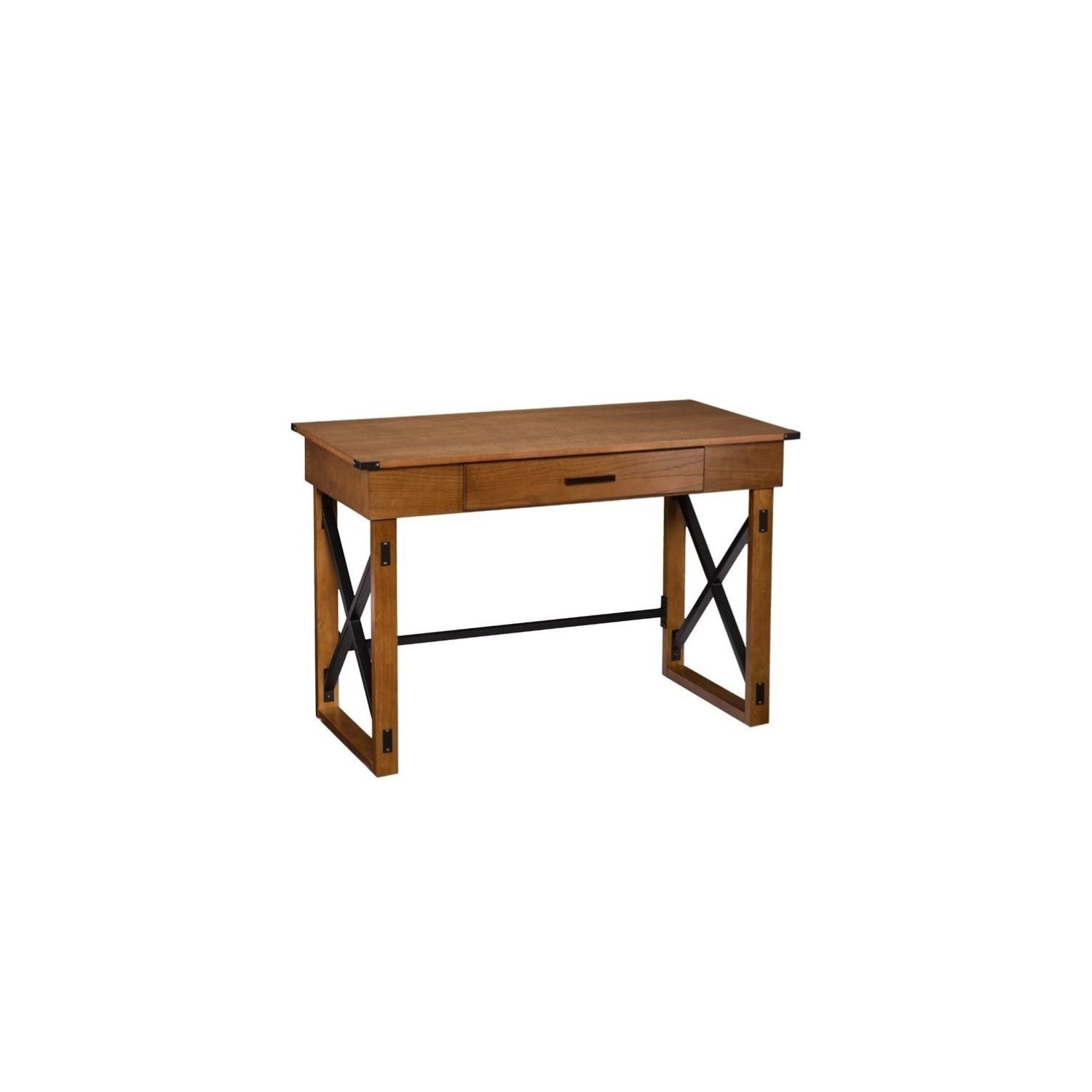 SEI Furniture Canton Height Adjustable Desk in Glazed Pine