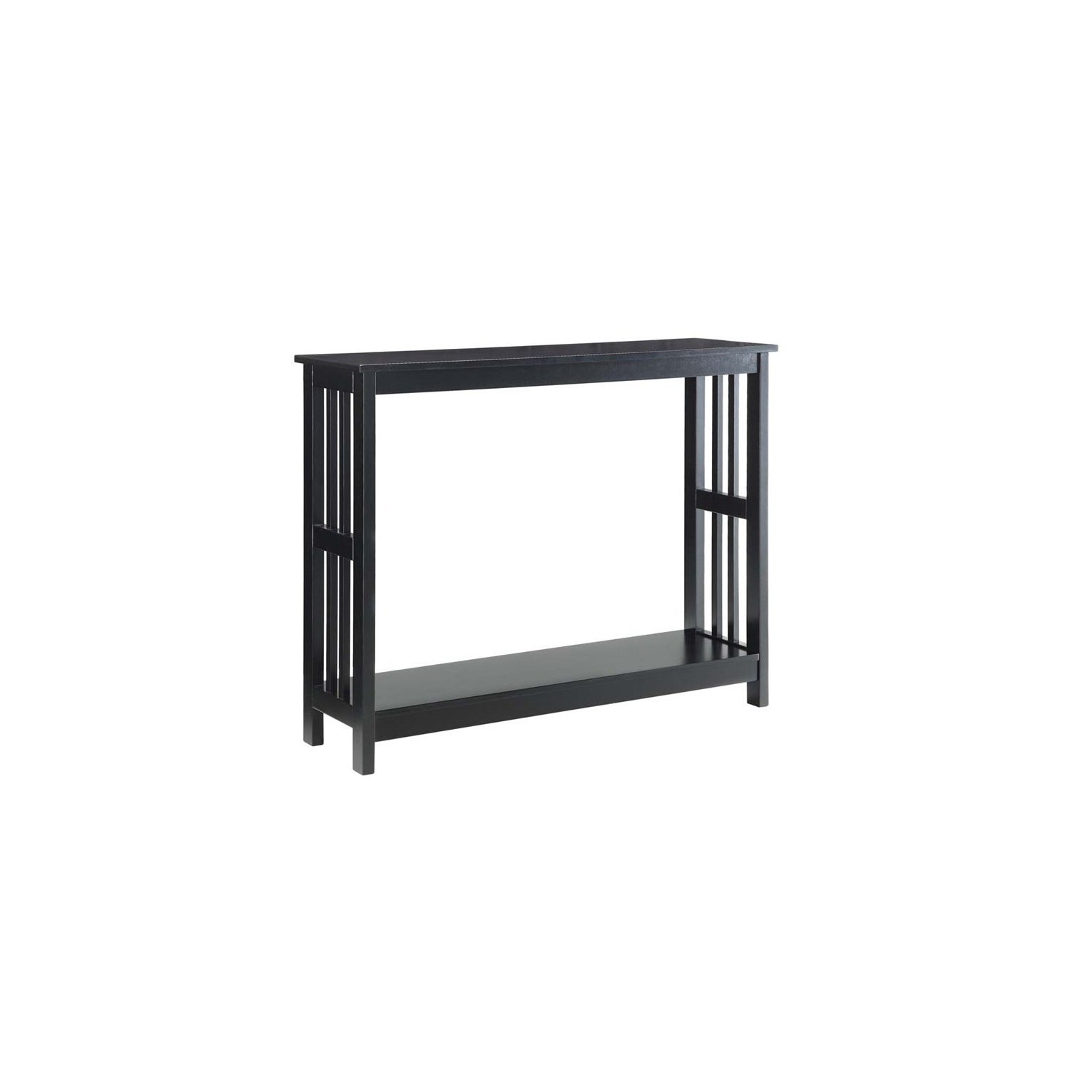 Convenience Concepts Mission Console Table in Black Wood Finish