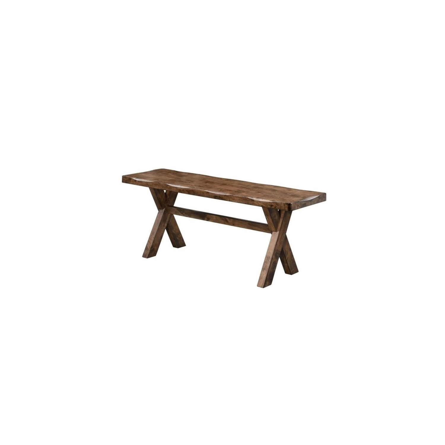 Coaster Alston Trestle Dining Bench in Knotty Nutmeg