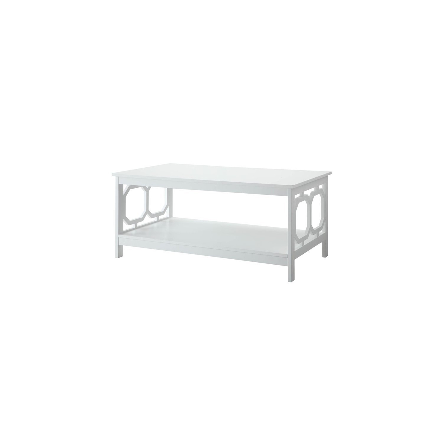 Convenience Concepts Omega Coffee Table in White Wood Finish