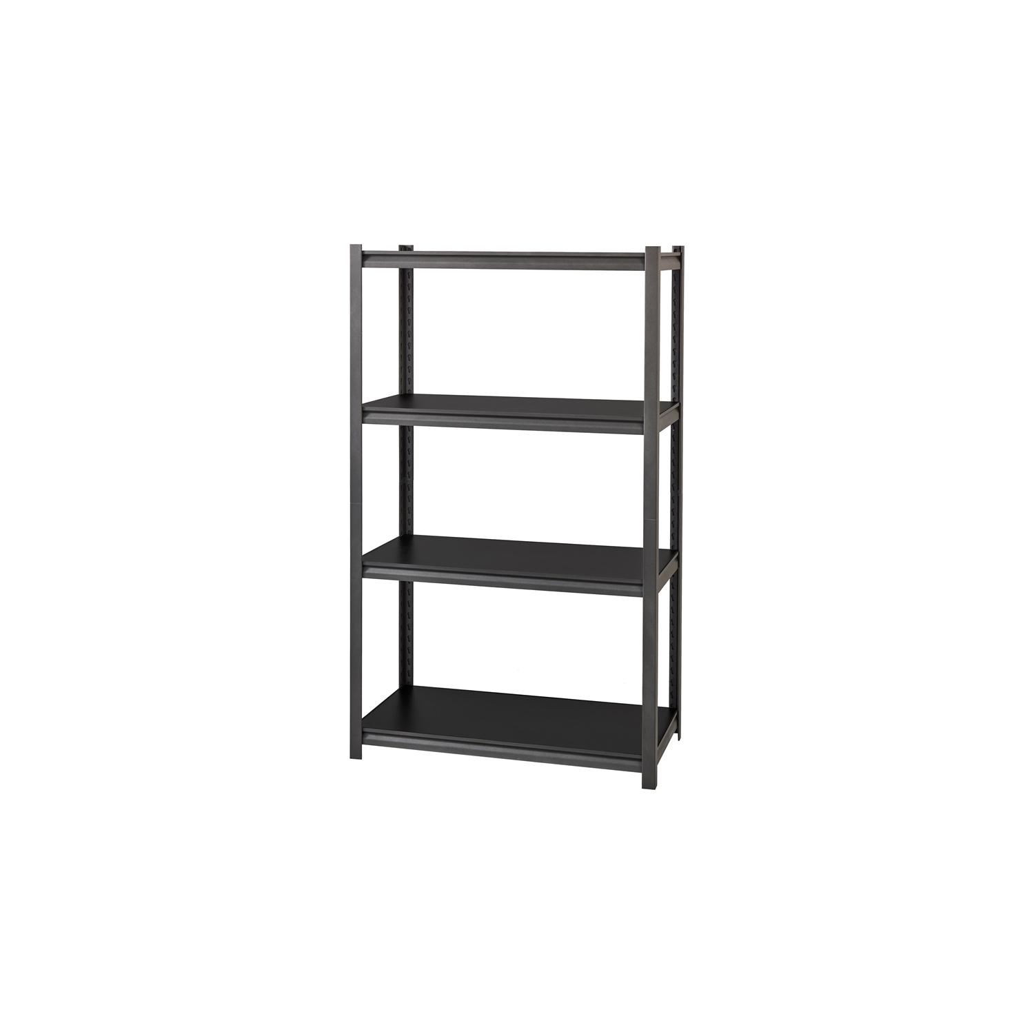 Hirsh 3200 Riveted Metal Shelving 4-Shelf Unit 18Dx36Wx60H Gunmetal Gray/Black