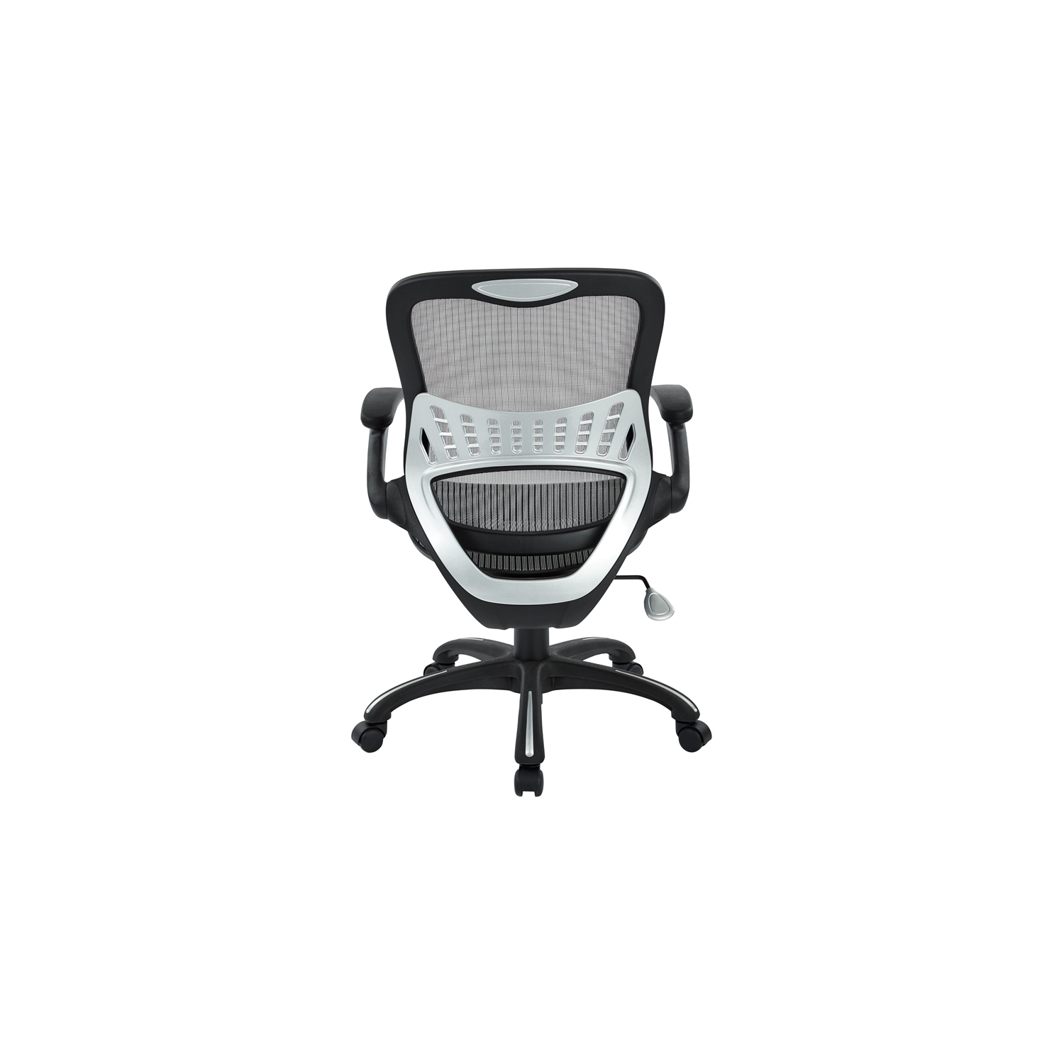 Fauteuil de direction en filet gris avec siège et dossier