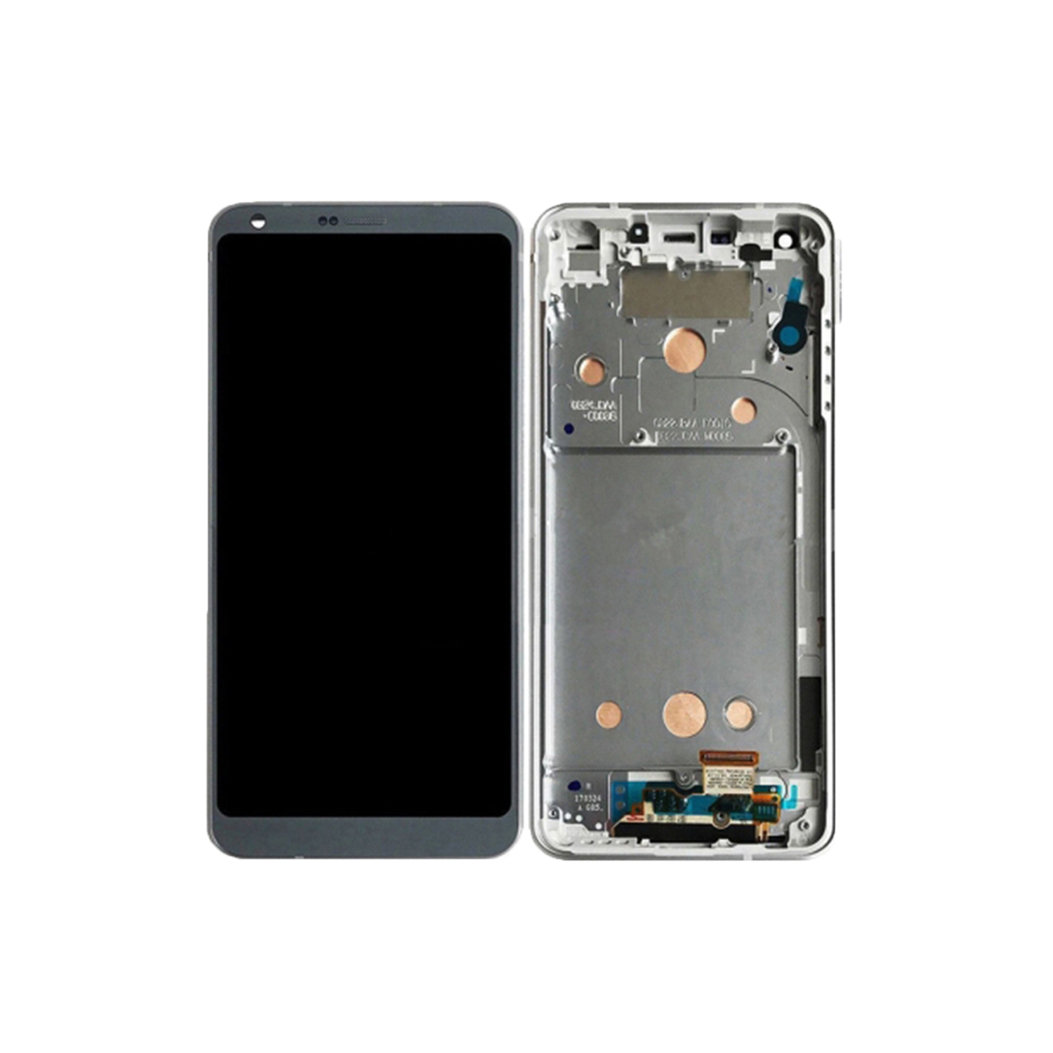 LG G6 LCD Screen + Digitizer Touch Screen Full Assembly With Frame Replacement - Platinum