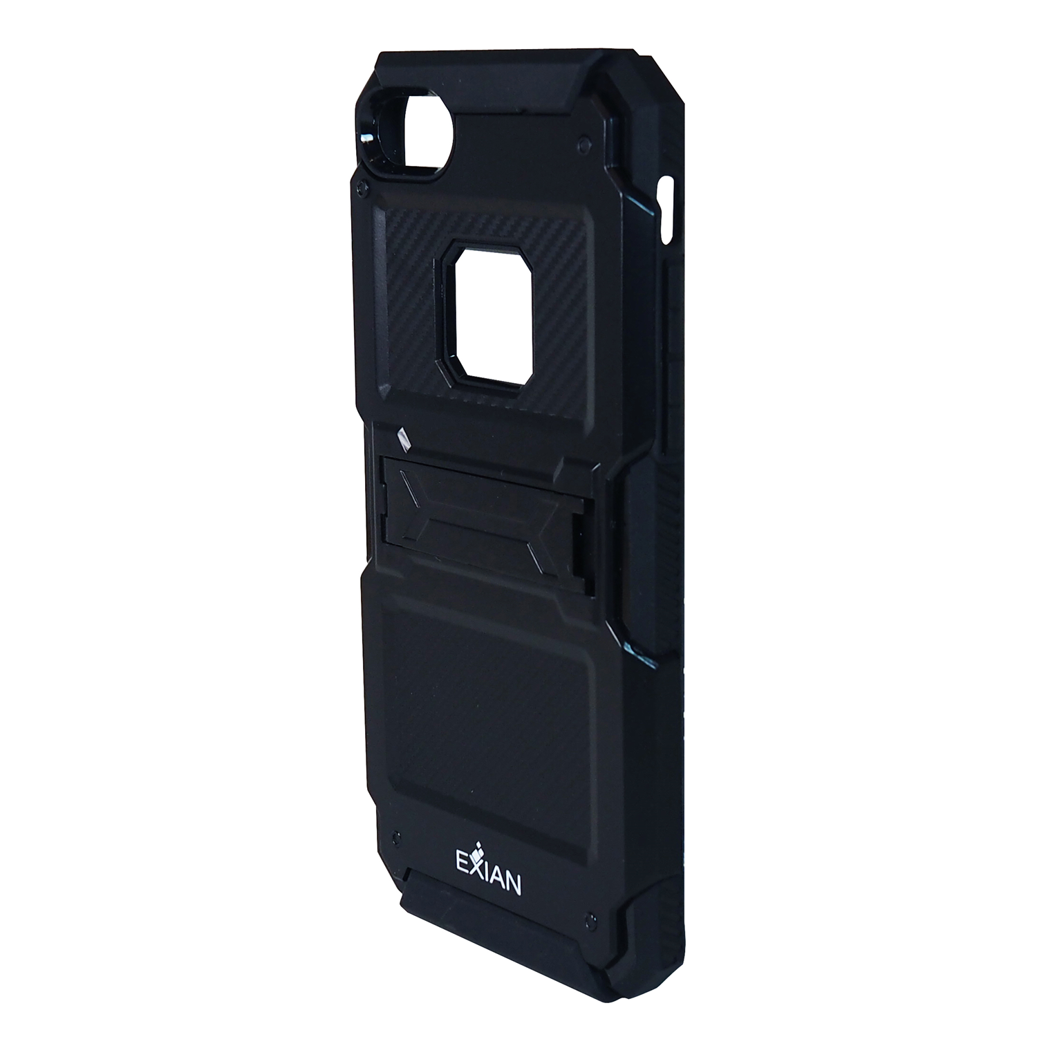 Exian Fitted Hard Shell Case for iPhone 8;iPhone 7 - Black