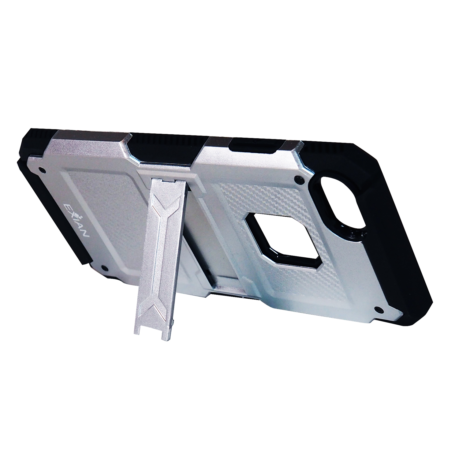 Exian Fitted Hard Shell Case for iPhone 8;iPhone 7 - Silver