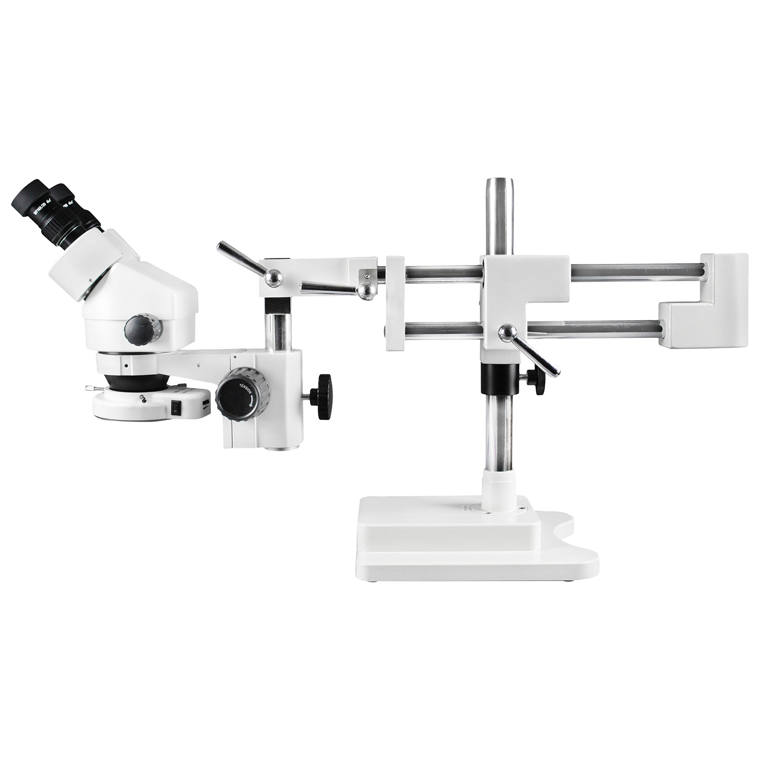 Walter Products 7x - 45x Binocular Stereo Microscope with 144-LED Ring Light