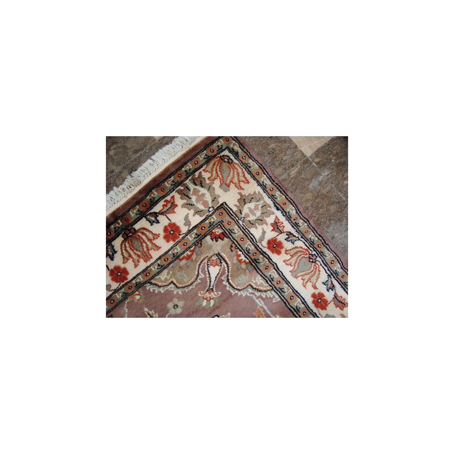 Awesome Floral Medallion Rectangle Area Rug Hand Knotted Wool Silk Carpet'