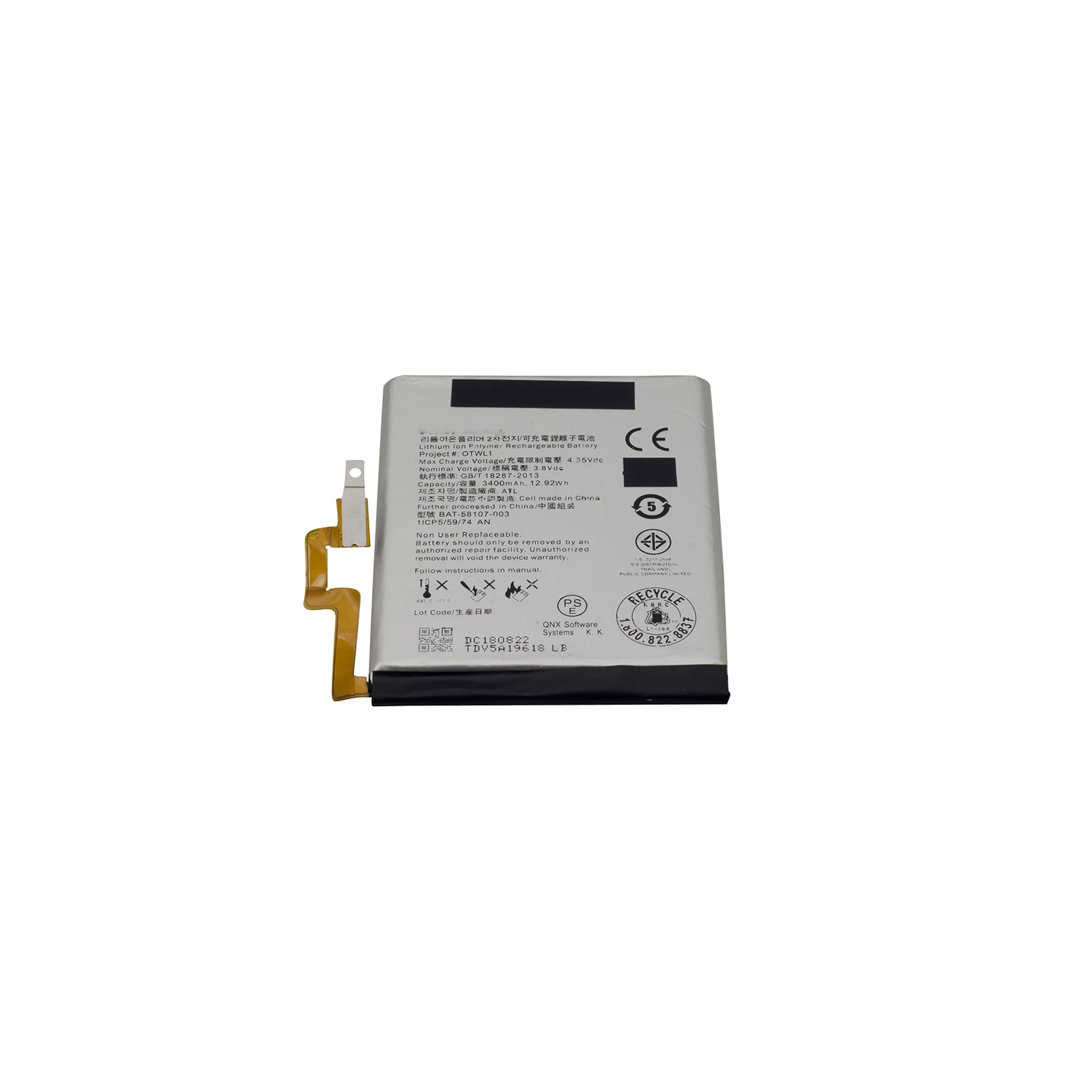 Blackberry Passport Q30 Replacement Battery