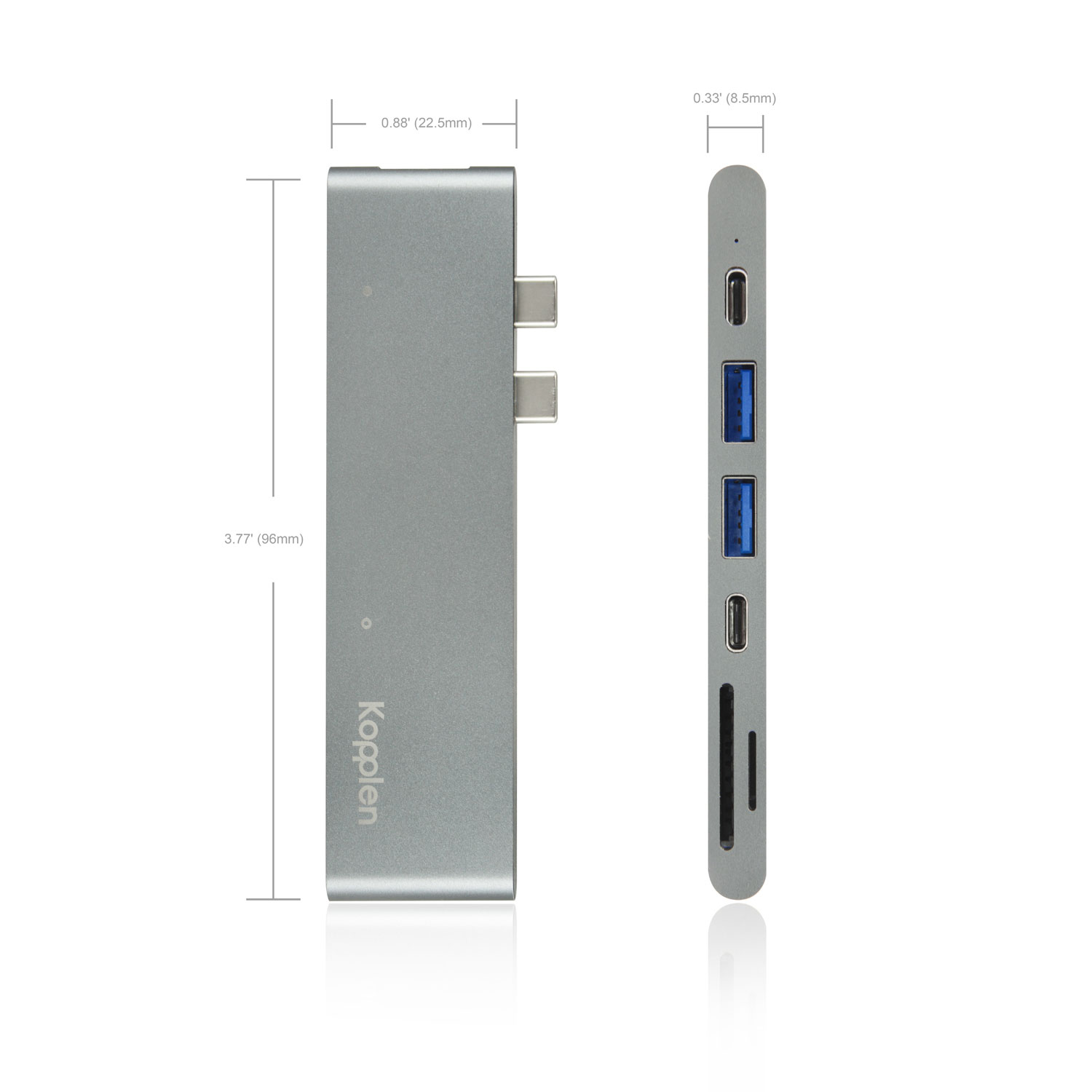 Concentrateur USB 3.0 de type C à 7 ports de Kopplen