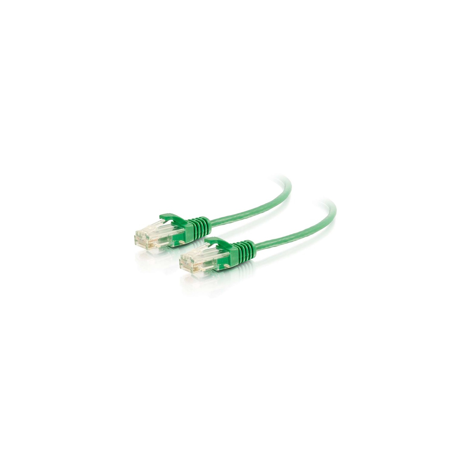 C2G 7ft Cat6 Snagless Unshielded Slim Ethernet Network Patch Cable - Green