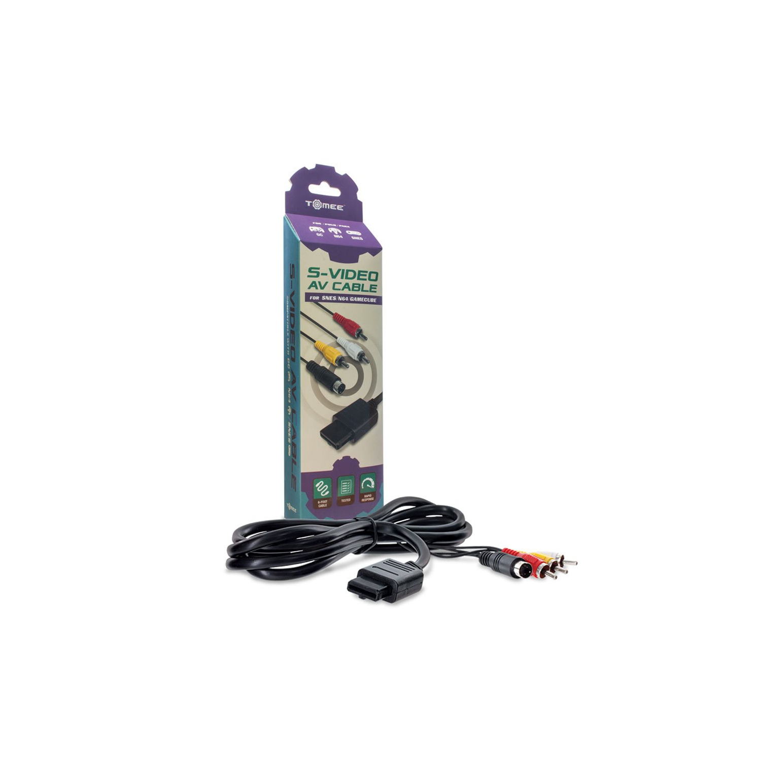 CÂBLE AV/S-VIDÉO GAMECUBE, N64 ET SNES TOMEE