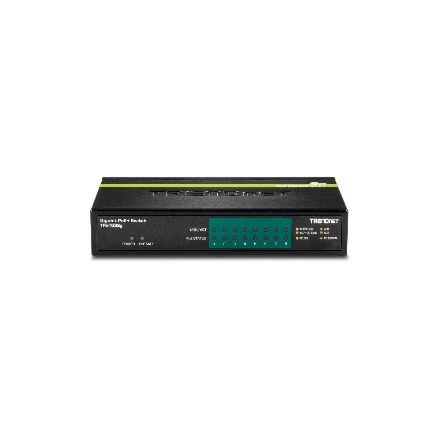 TRENDnet TPE-TG82g 8-Port Gigabit PoE+ Switch