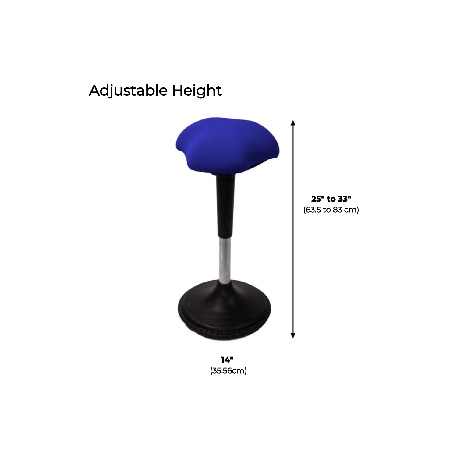 Tabouret ergonomique pour position assise active de la chaise oscillante, idéal pour les bureaux debout et le renforcement du tronc