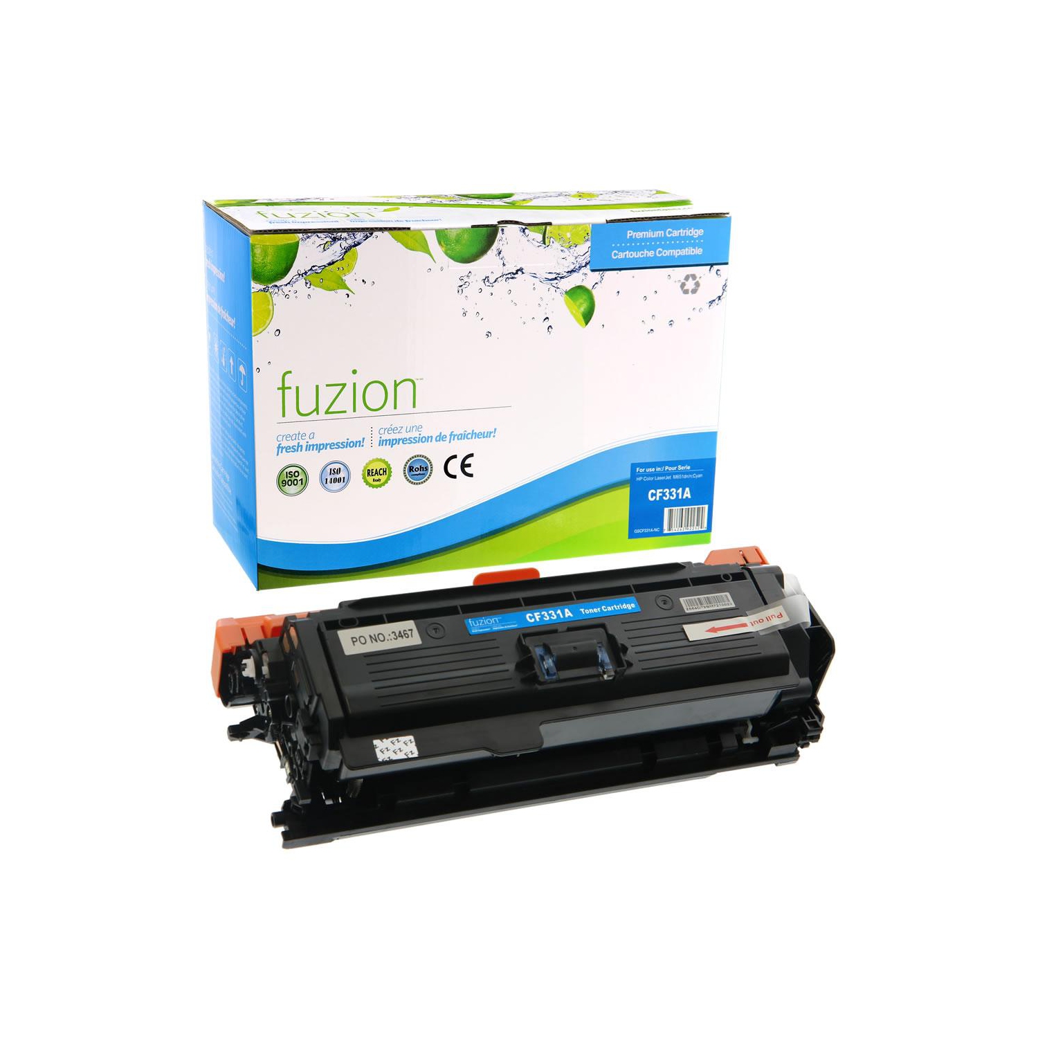FUZION™ COMPATIBLE HP 654A CF331A CYAN