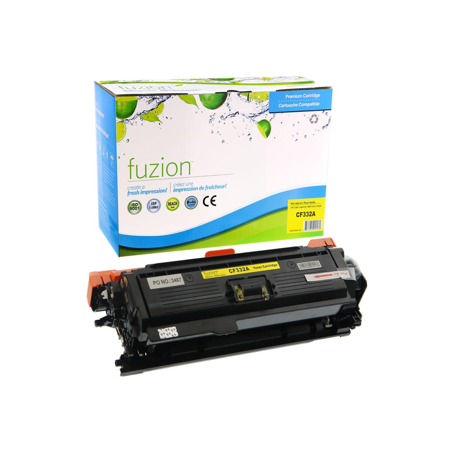 FUZION™ COMPATIBLE HP 654A CF332A YELLOW