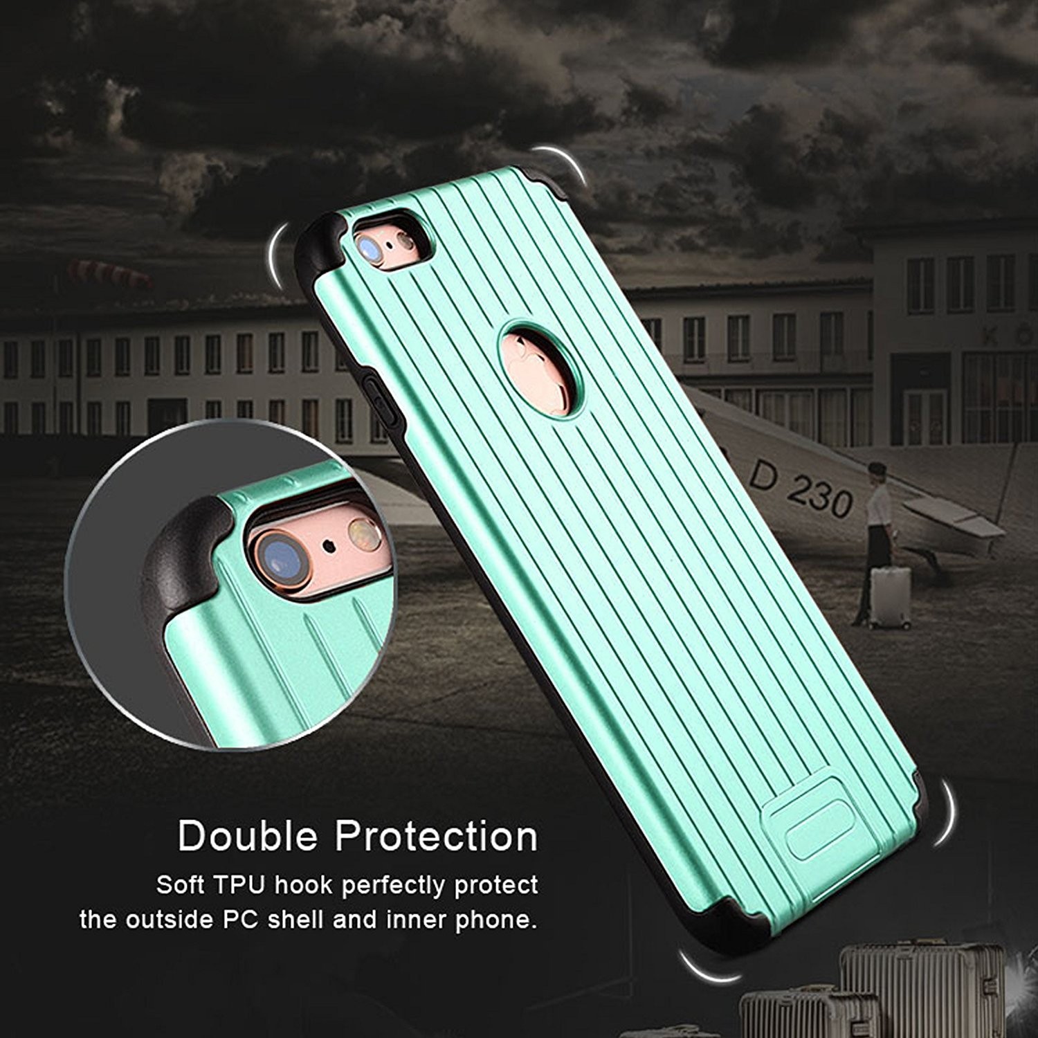 Navor Fitted Hard Shell Case for iPhone 6S Plus;iPhone 6 Plus - Green