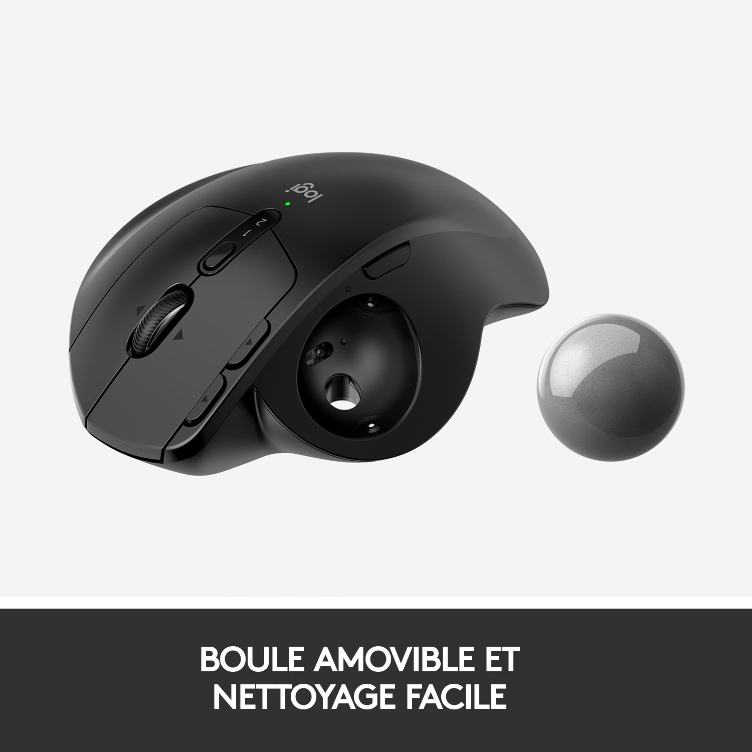 Logitech MX ERGO Plus Wireless Laser Trackball Mouse - Black
