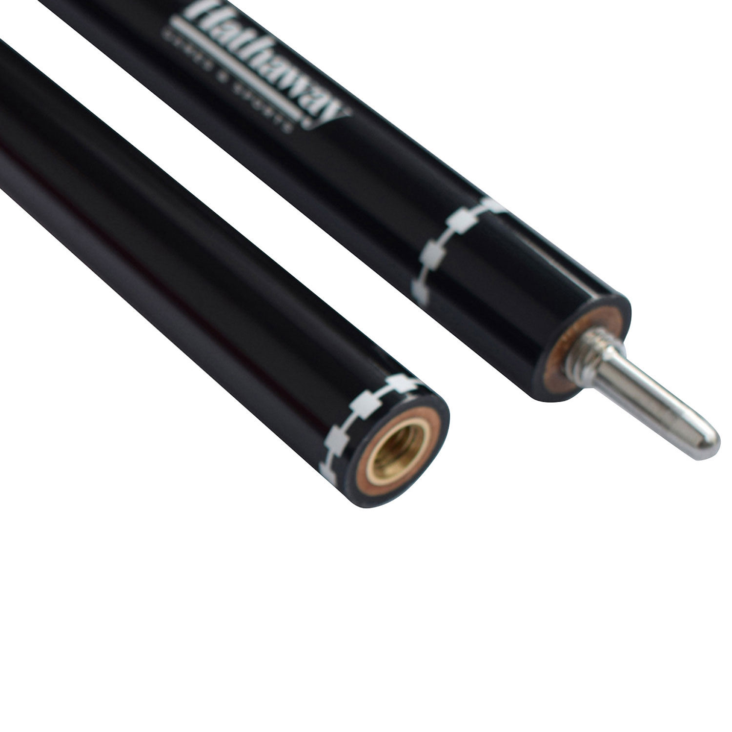 Queue de billard en fibre de verre de 58 po Conquest de Hathaway - Noir