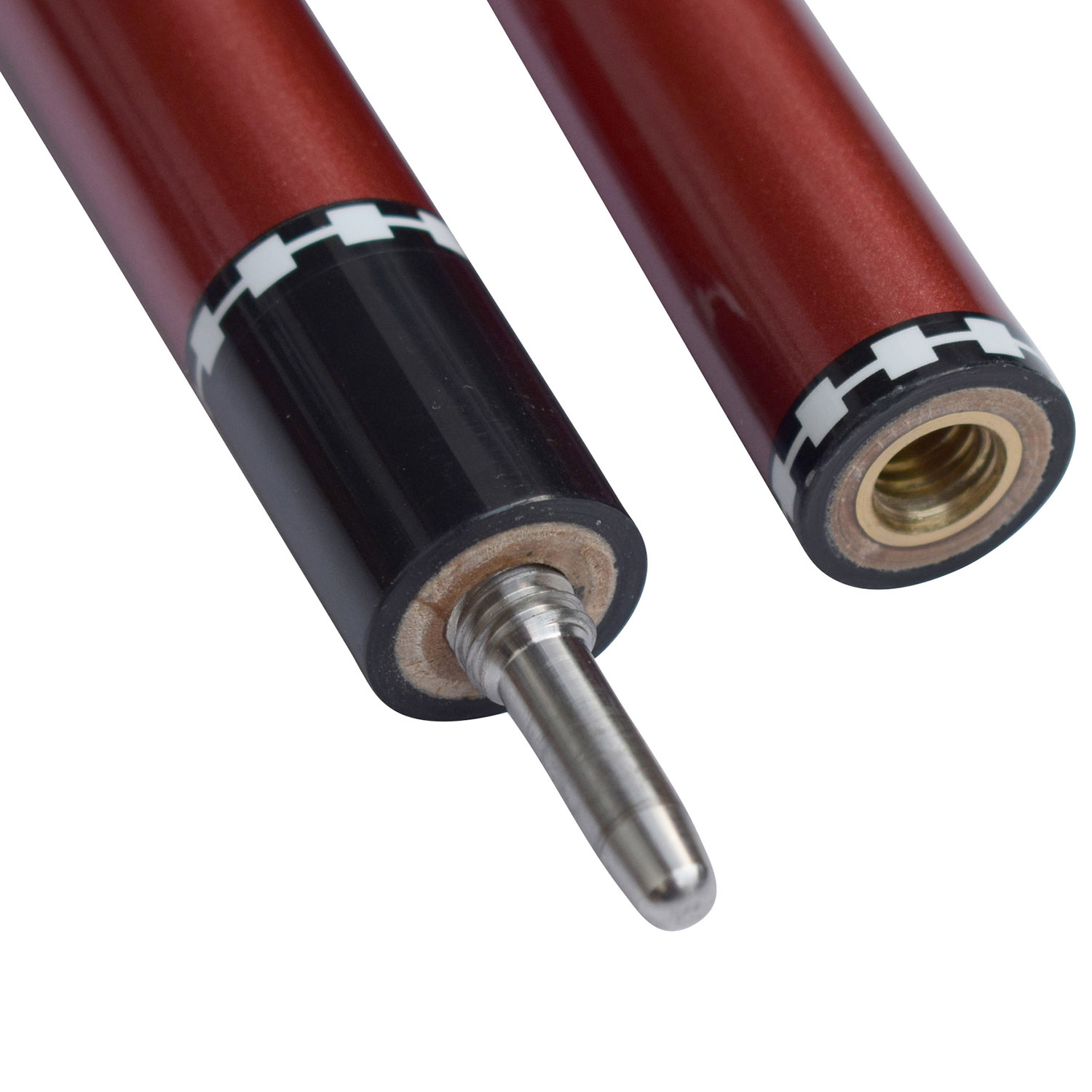 Queue de billard en fibre de verre de 58 po Conquest de Hathaway - Rouge