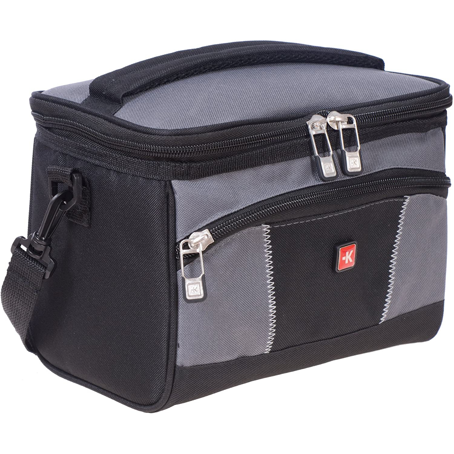 Skross Insulated Lightweight Zipper-Pulled Lunch Bag with Adjustable Strap