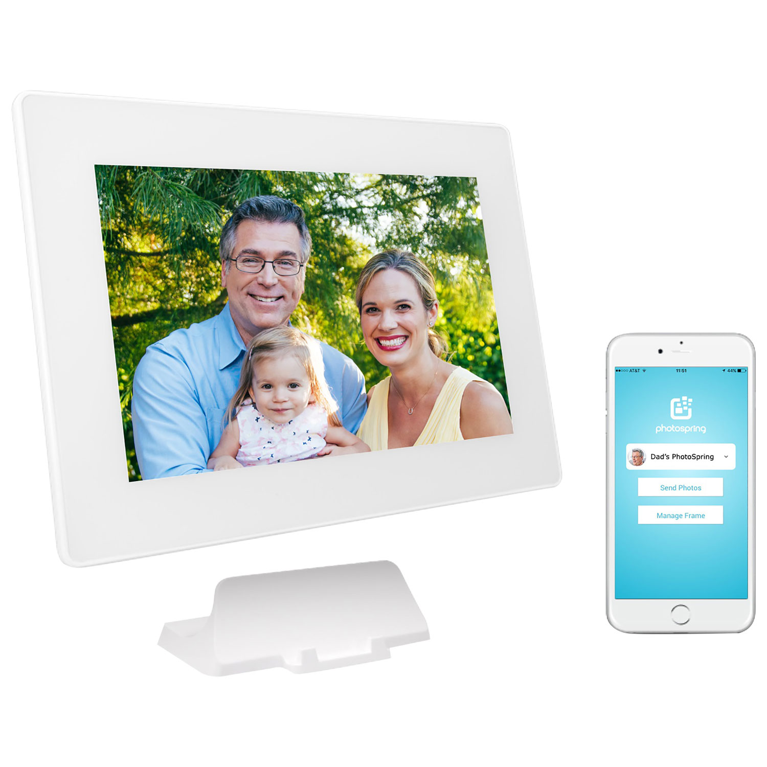 Staples Digital Photo Frame Canada Picture Ideas Photospring 10 1 16gb Wi Fi Digital Photo Frame Ps101 16 White