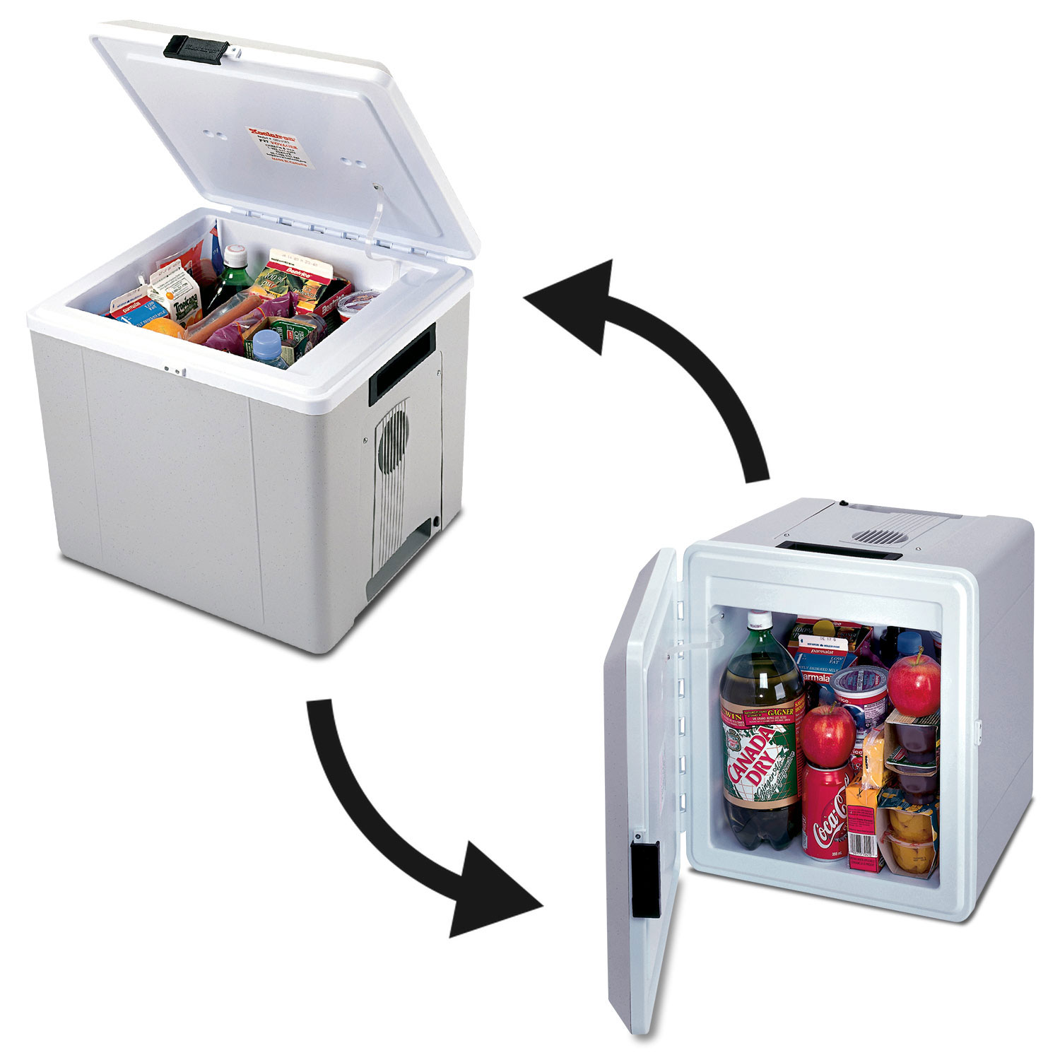 Koolatron 12V Electric Cooler/Warmer 27L Two -Way Design - Grey