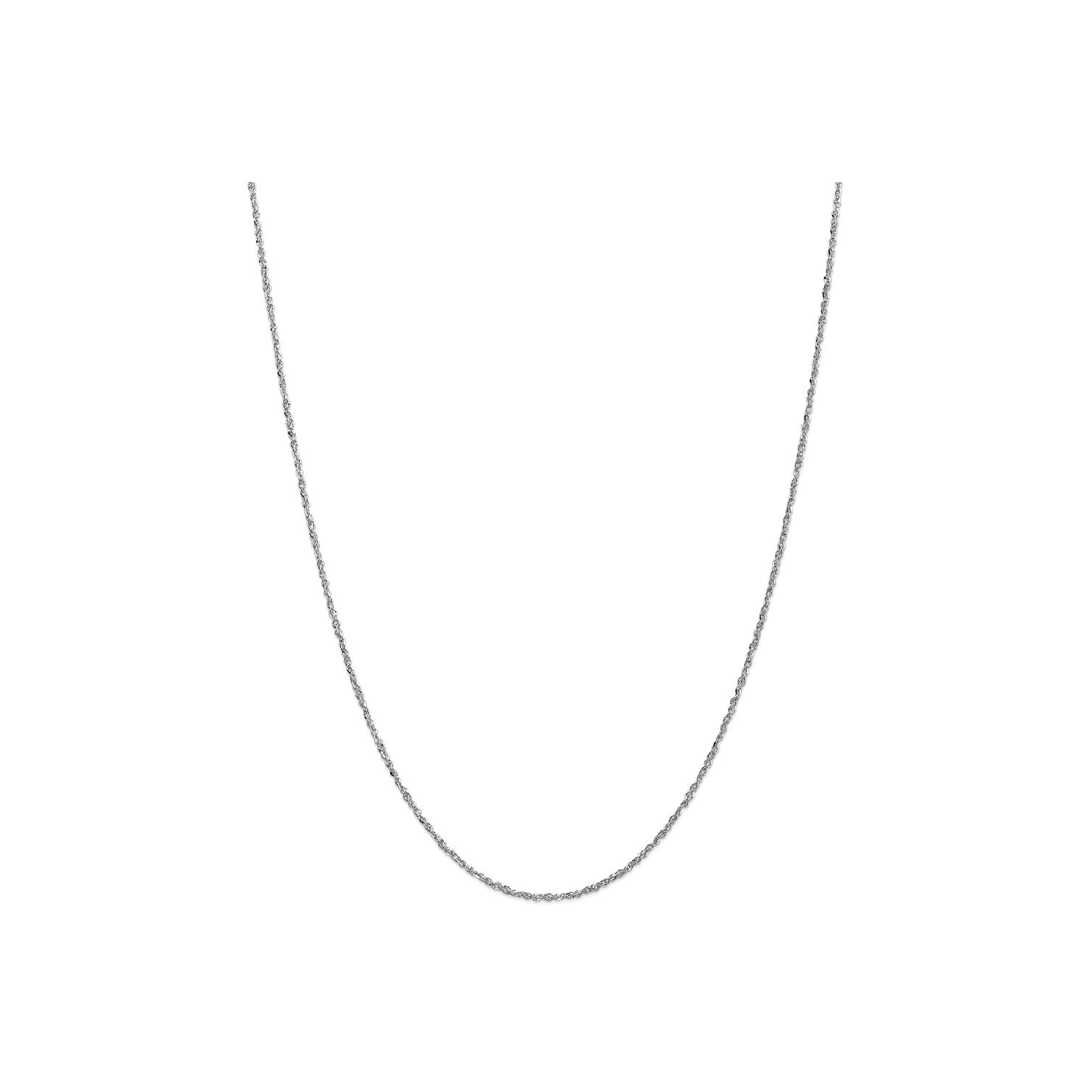 IceCarats 14k White Gold 1.7mm Ropa Chain