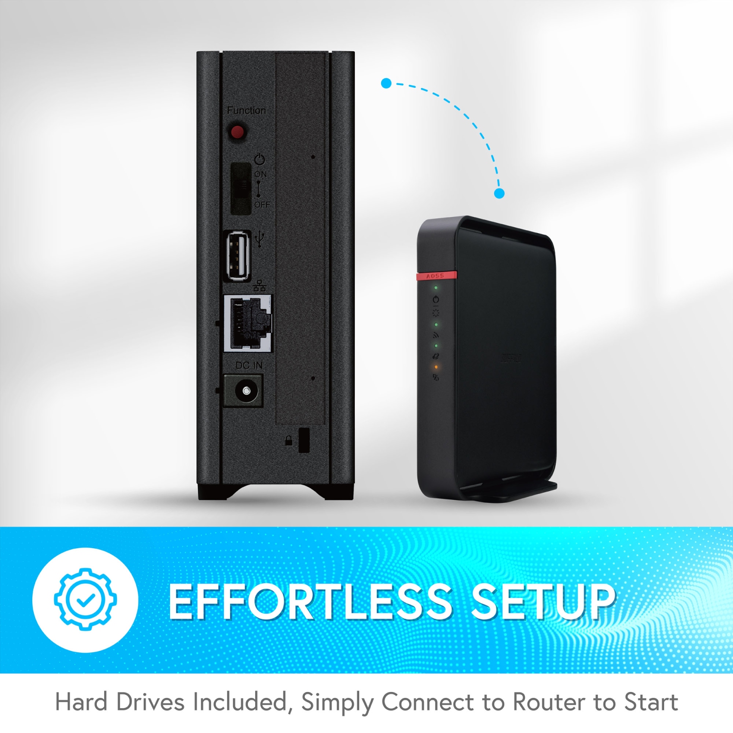 BUFFALO LinkStation 220 4TB NAS Home Office Private Cloud Data