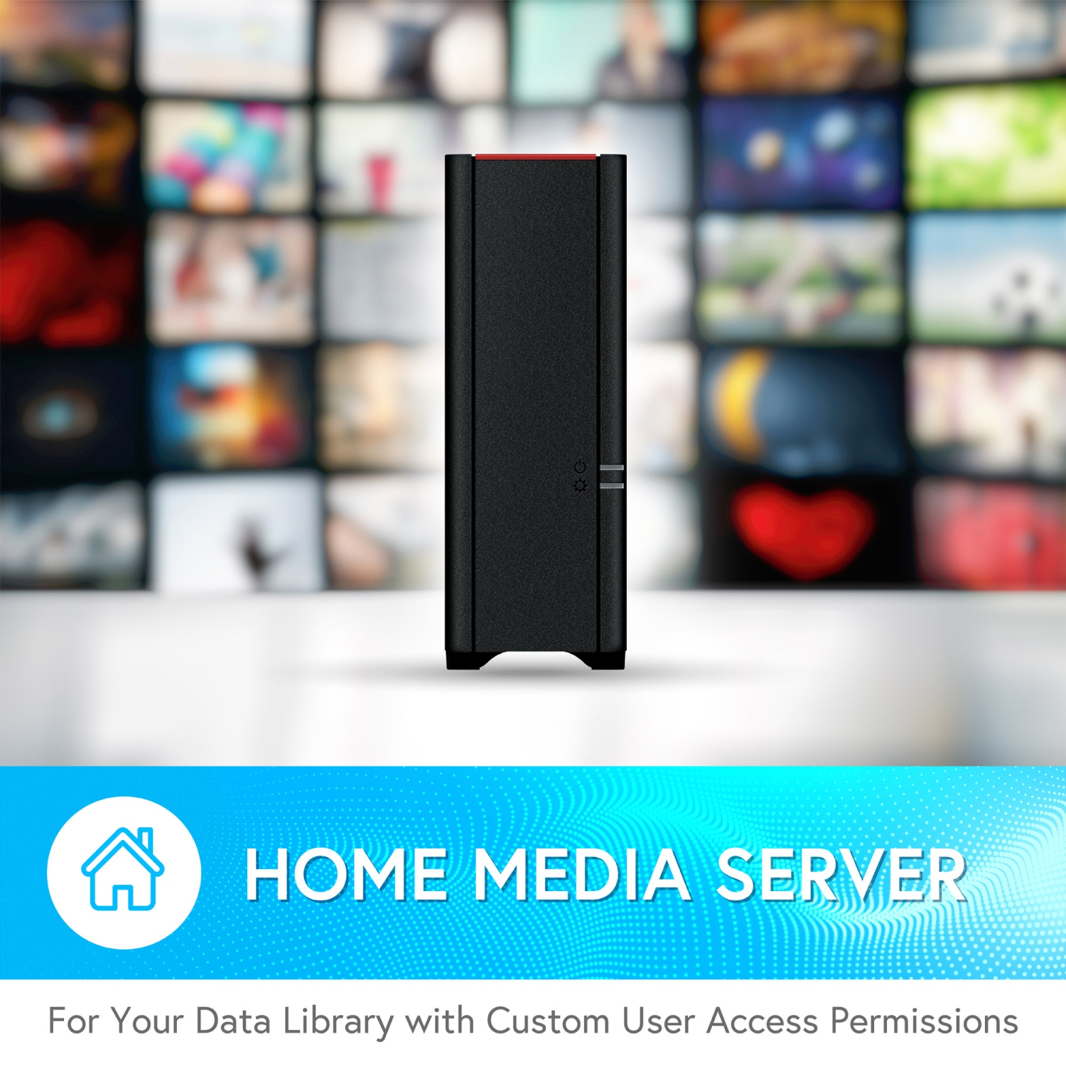 BUFFALO LinkStation 220 4TB NAS Home Office Private Cloud Data Storage with HDD Hard Drives Included/Computer Network Attached Storage/NAS