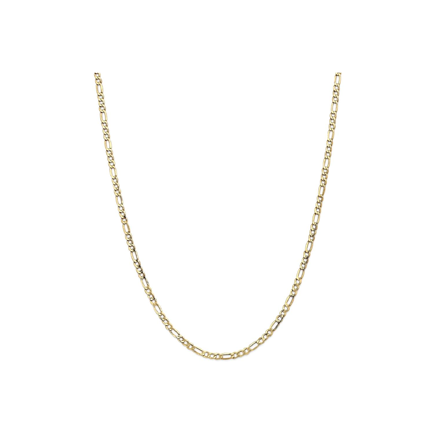 IceCarats 14k Yellow Gold 3.5mm Link Figaro Chain Necklace 20 Inch