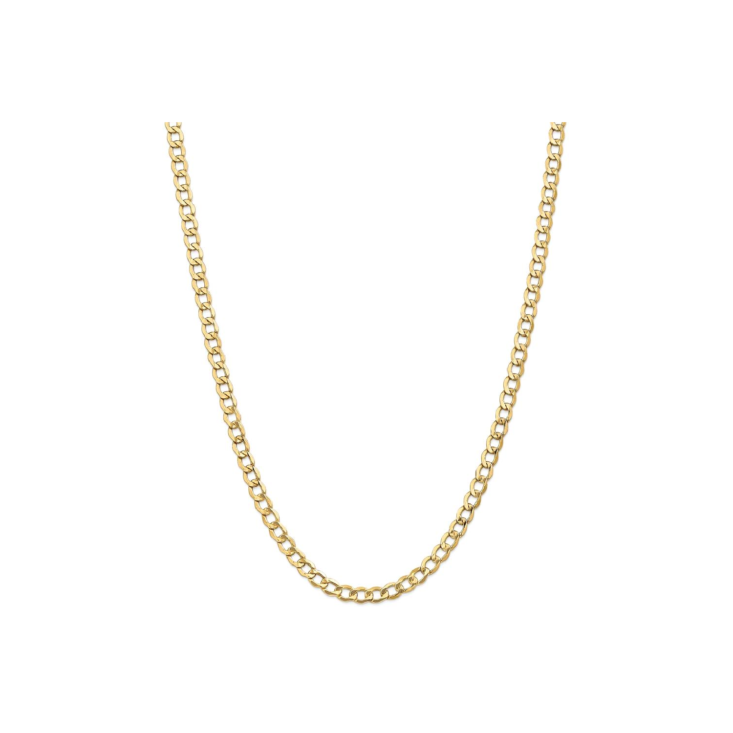 IceCarats 14k Yellow Gold 5.25mm Curb Cuban Link Chain Necklace 20 Inch