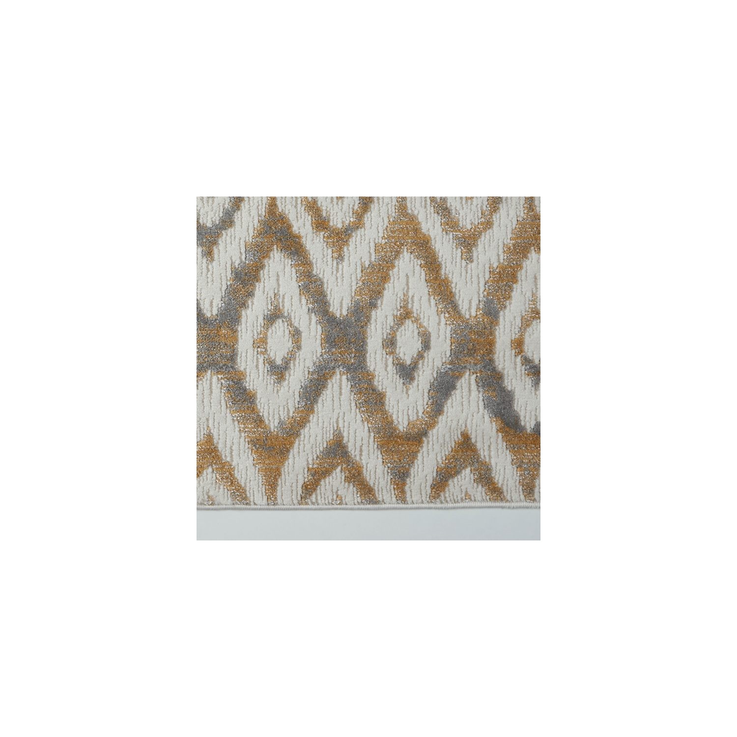 Tapis rectangulaire de 5 x 9 po Vega de LA Dole - Crème - Gris