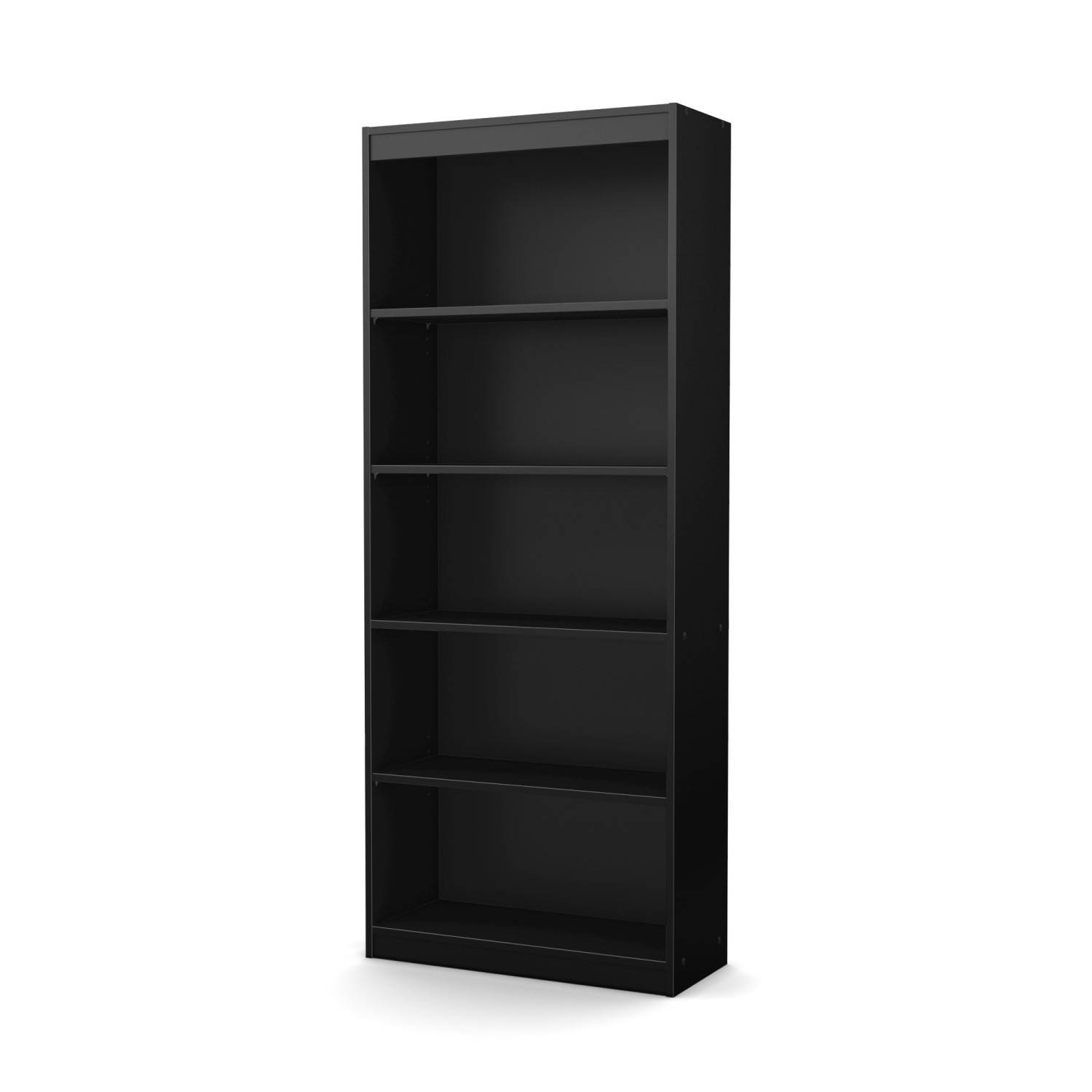 South Shore Axess 5-Shelf Bookcase, Pure Black
