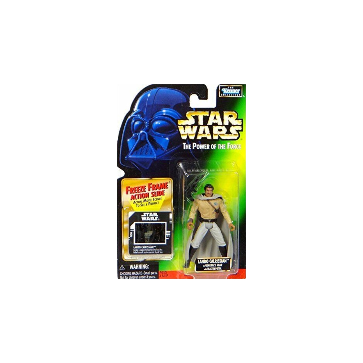 Star Wars Power of the Force Freeze Frame Lando Calrissian in General's Gear with Blaster Pistol