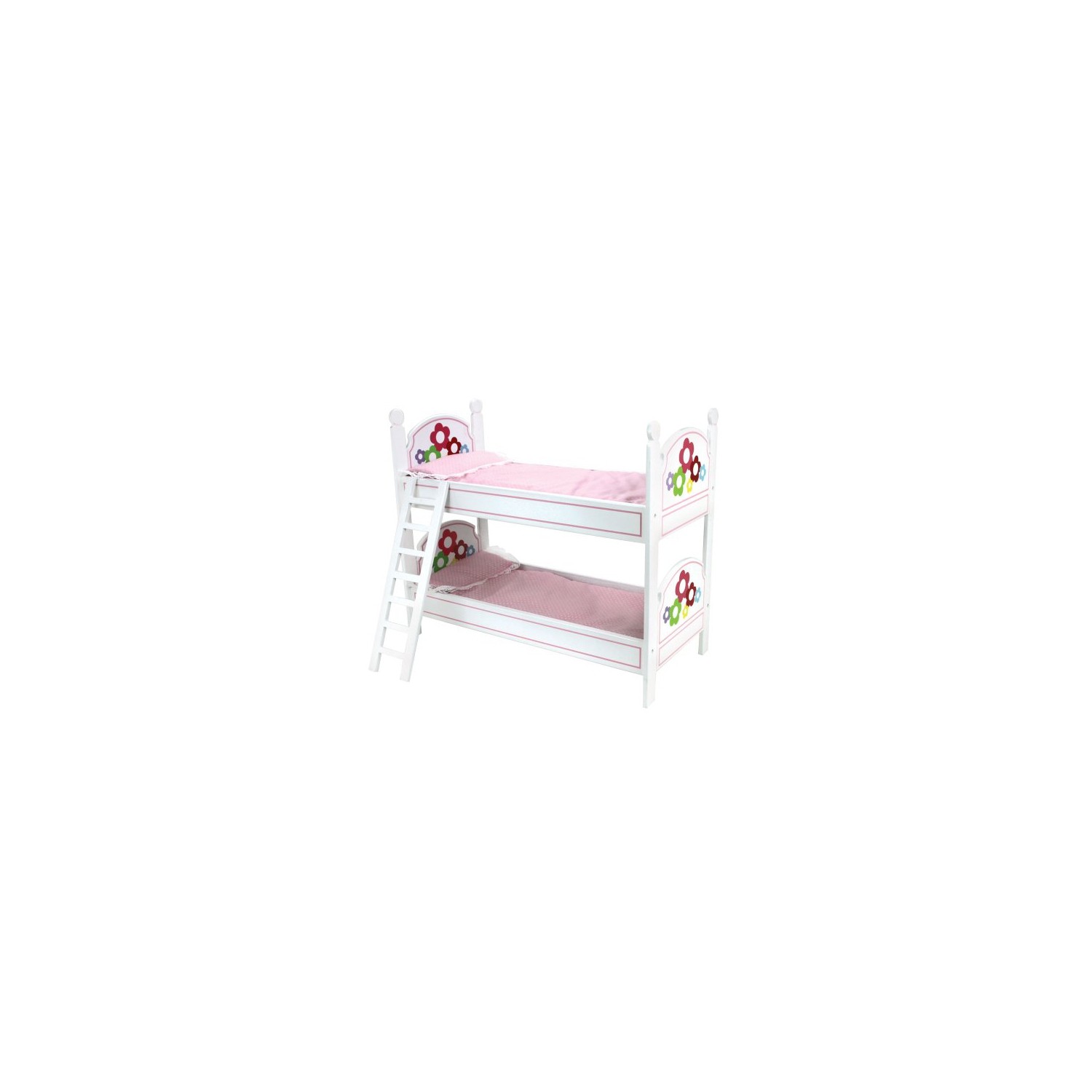 18 Inch Doll Bunk Bed Bedding Ladder Furniture For 18 Inch Doll Bunk Bed Bedding Ladder Furniture For American Girl Rooms More White With Hand Painted Dolls Dollhouses Best