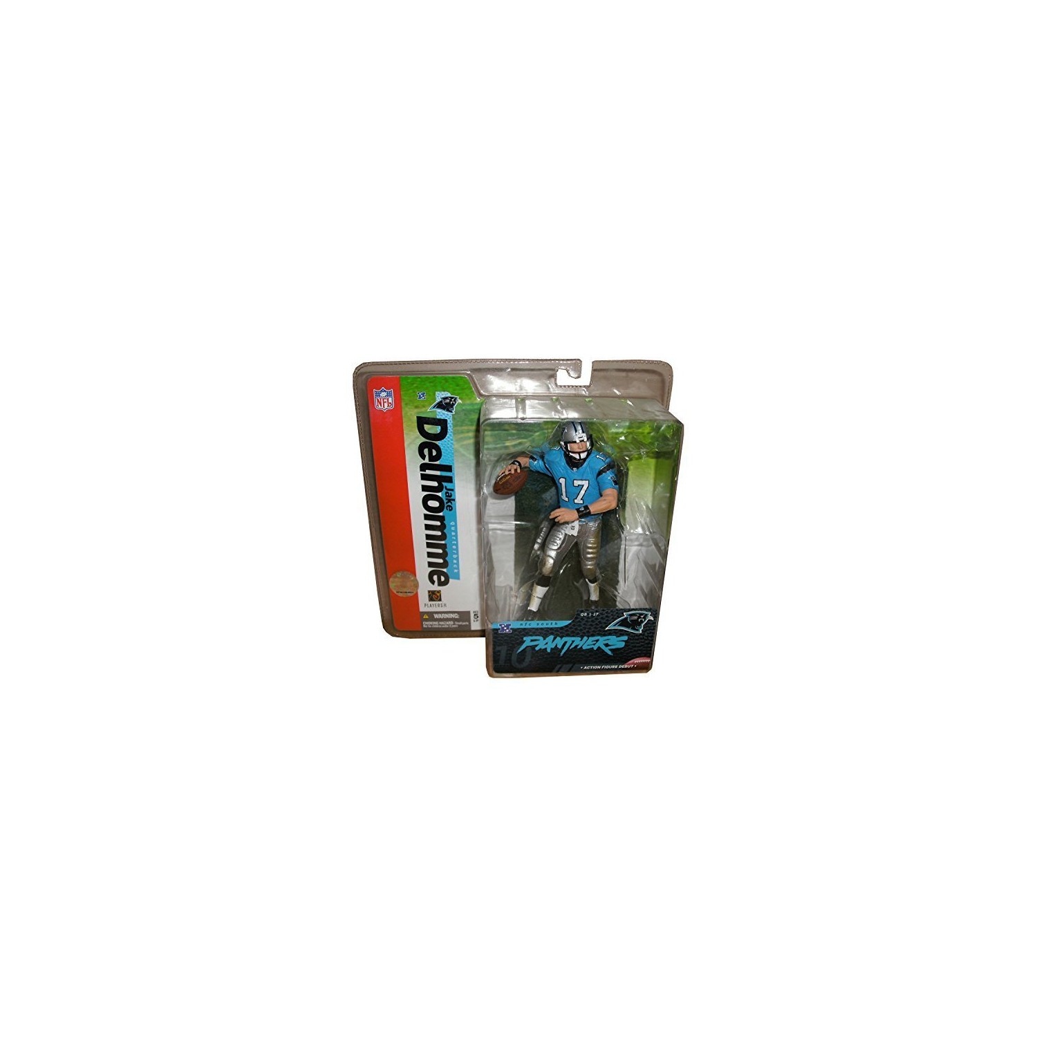 Jake Delhomme 17 Carolina Panthers Blue Jersey Silver Pants Variant Chase Alternate McFarlane NFL Series Action Figure by Unk