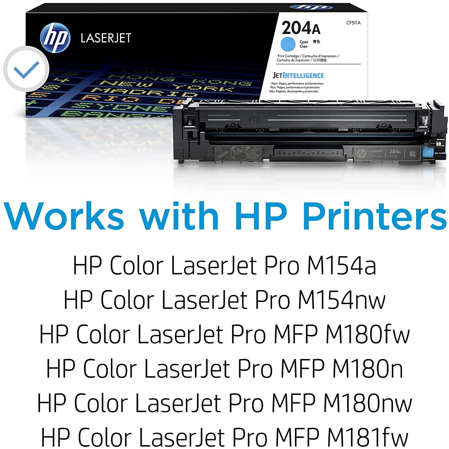 204A CYAN LASERJET TONER CARTRIDGE