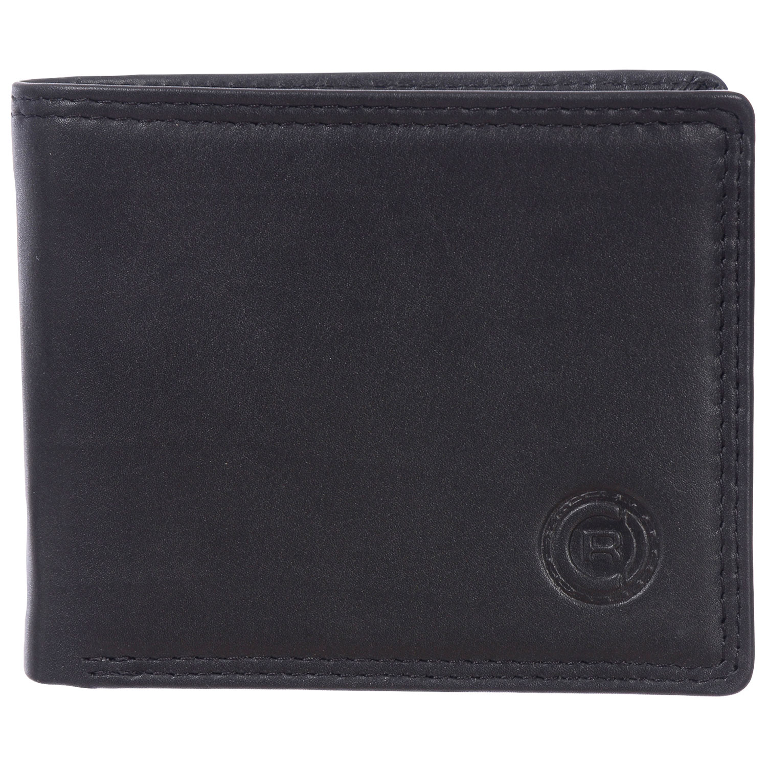 Club Rochelier Traditional Leather Bi-fold Wallet - Black (4452-4