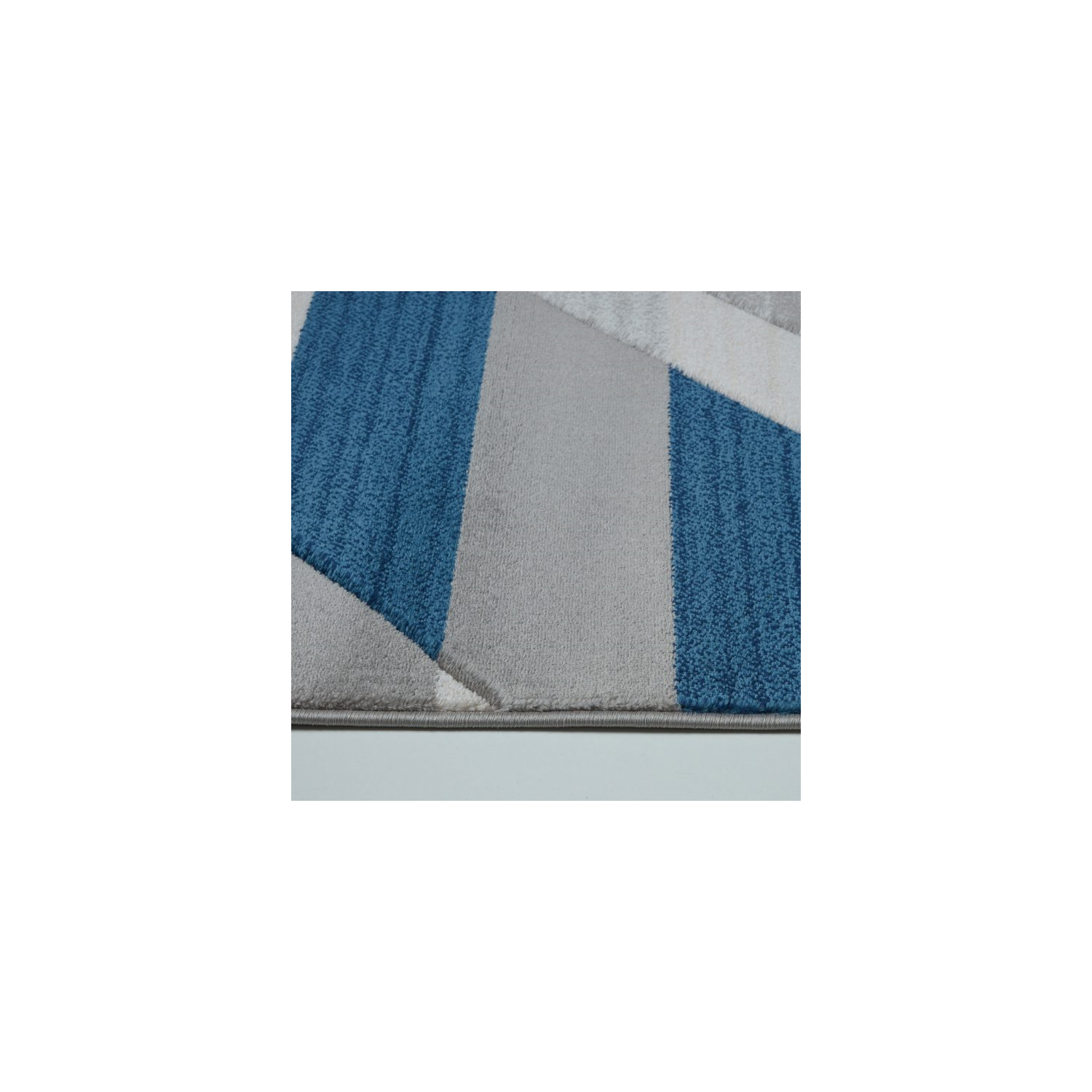 LA Dole Metrotown 2'7" x 9'10" Hallway Runner - Grey/Blue