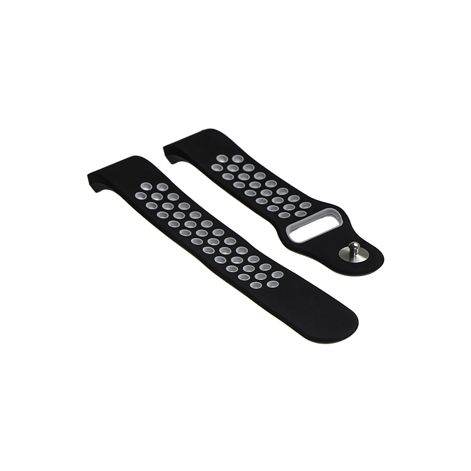 Fitbit Charge 2 Silcone Sport Long Strap in Blue and Grey