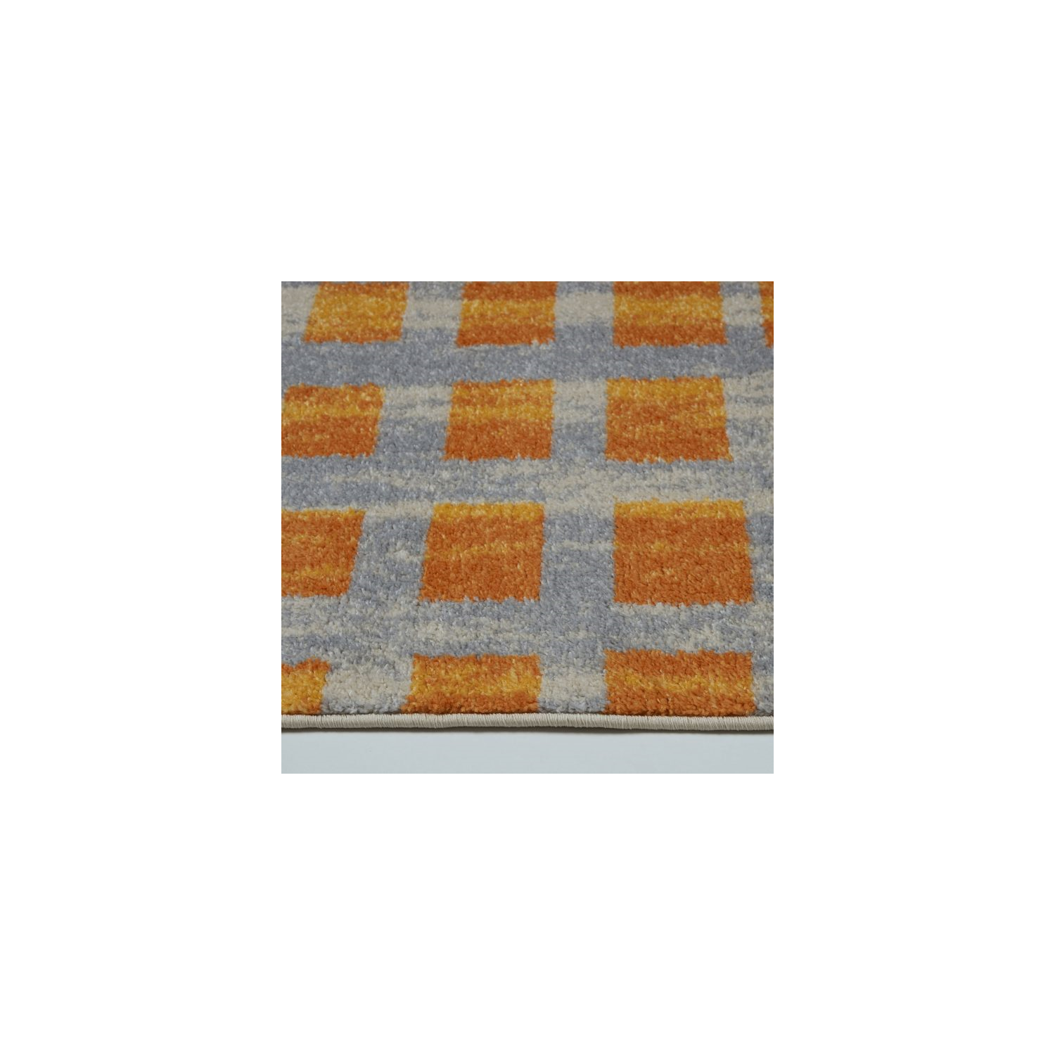 Grand Square Yellow Area Rug