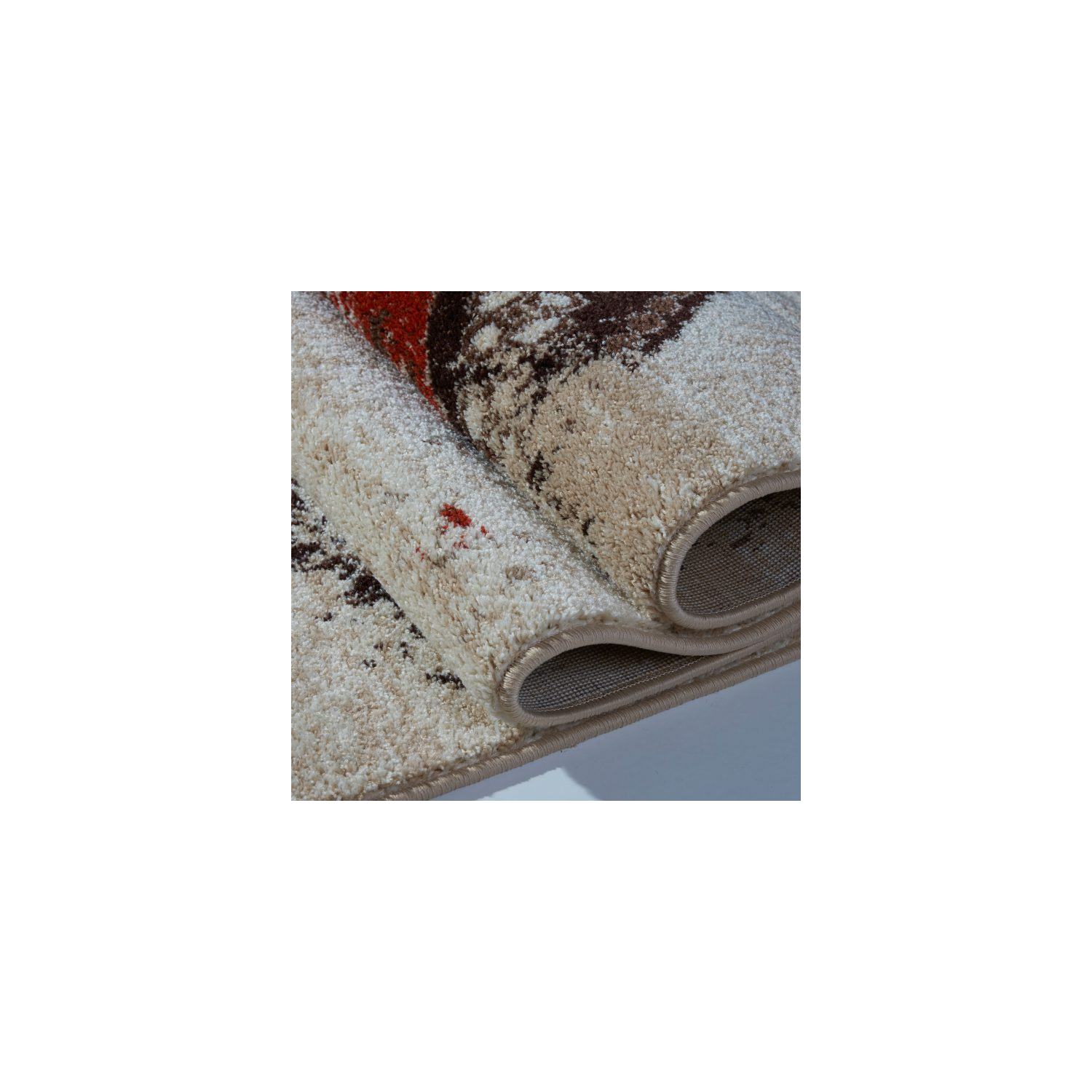 LA Dole Dixie Rectangle Area Rug - Orange