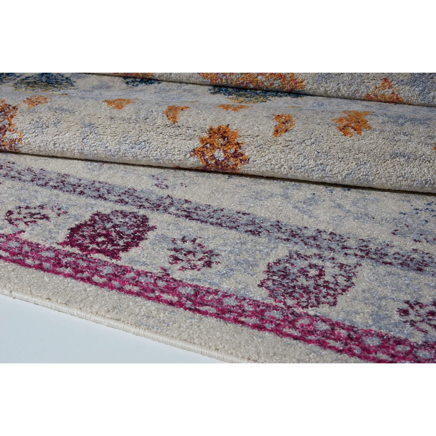 LA Dole Centrepoint Rectangle Area Rug - Cream