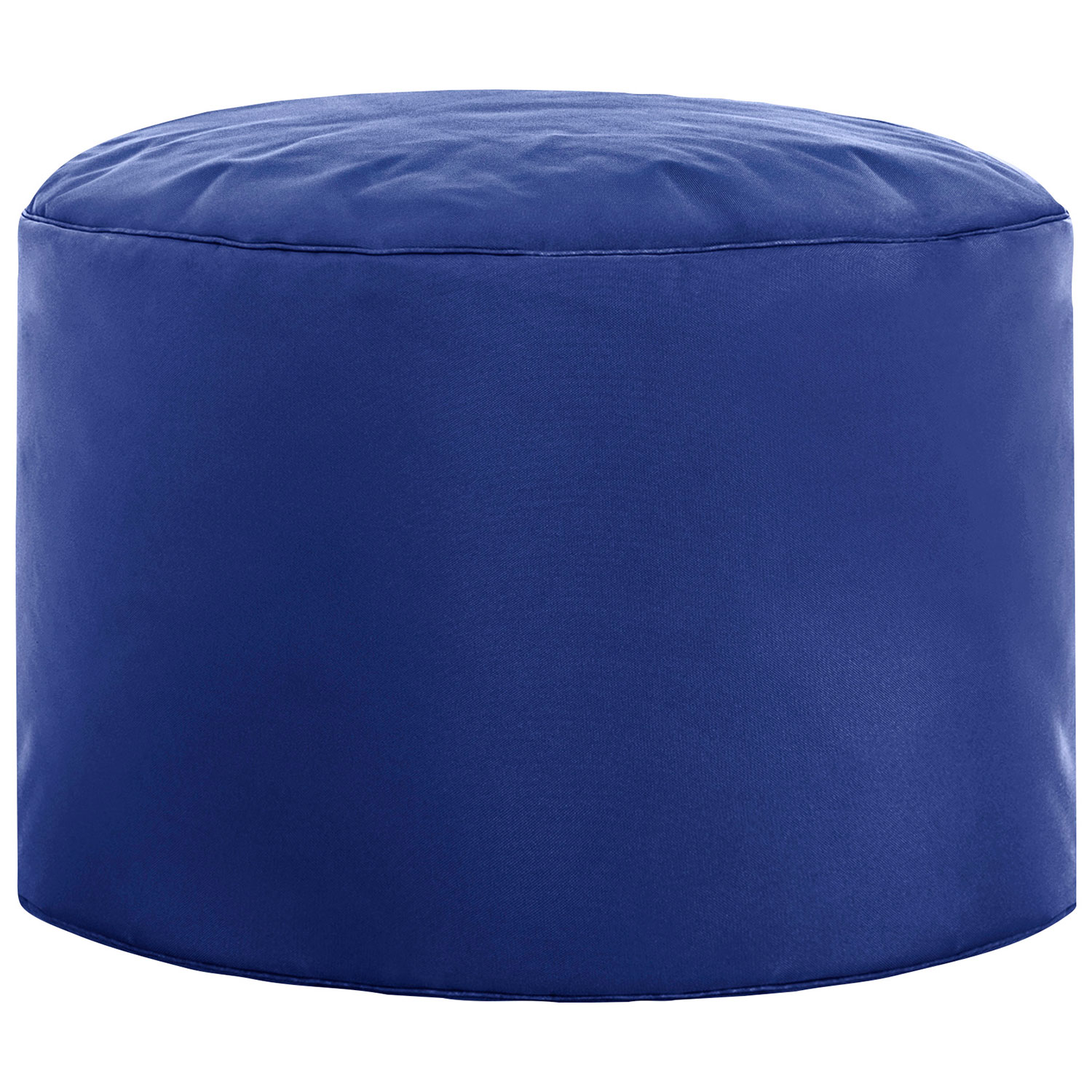 Pouf contemporain en polyester Dotcom Brava - Bleu royal