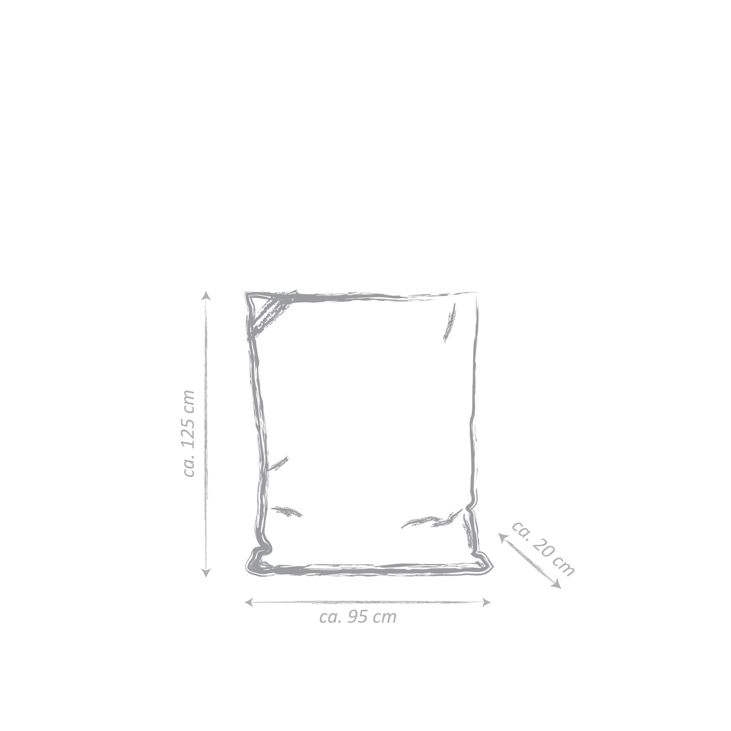 Big Bag Brava Contemporary Bean Bag Chair - Purple