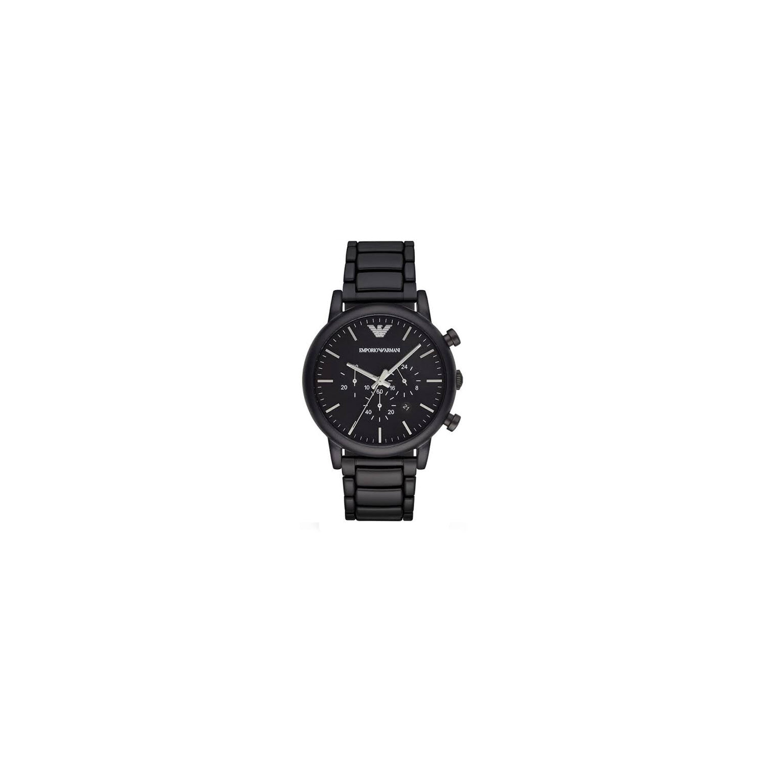 Emporio Armani Classic Black Dial Brushed Black Men's Watch AR1895