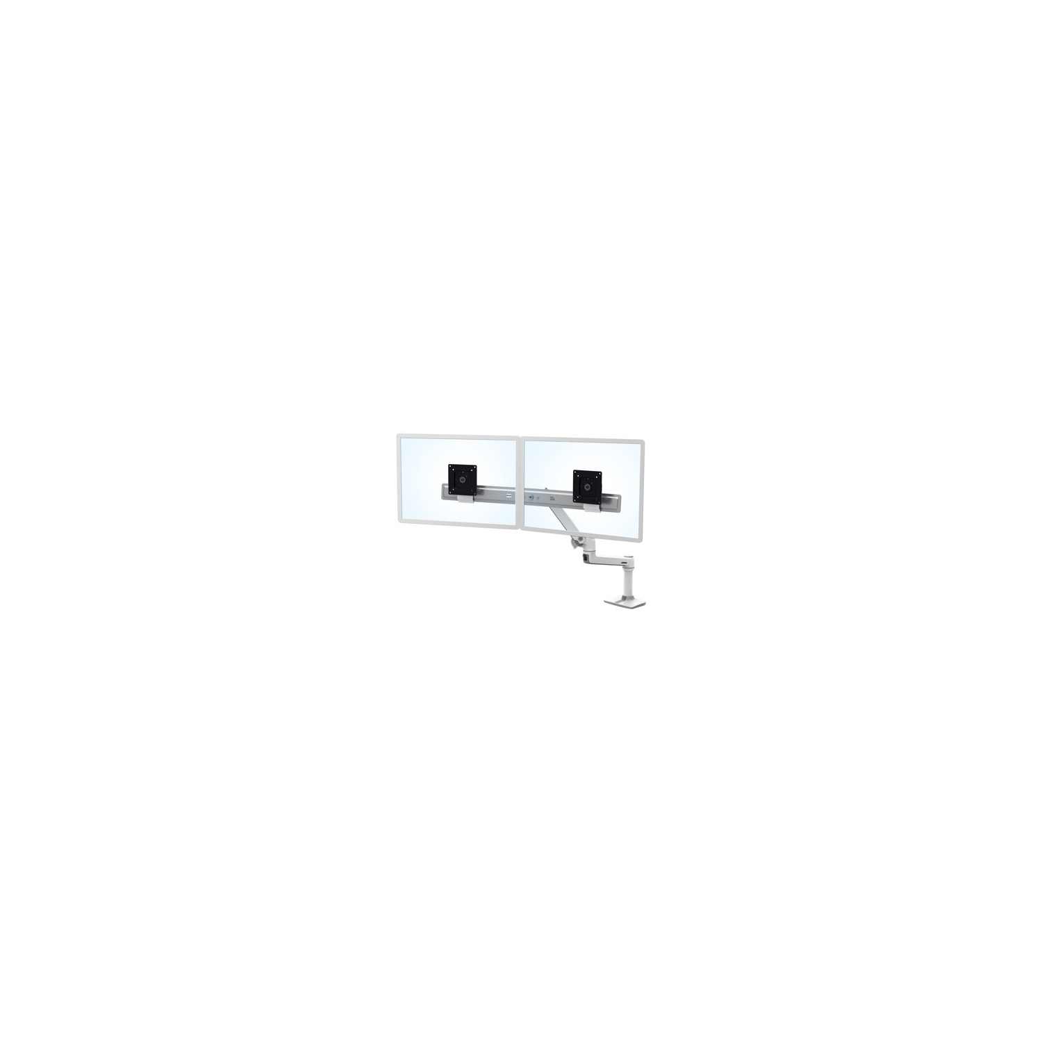 Ergotron LX Up to 24" Dual Stacking Arm Two-Monitor Mount - (45-492-216)