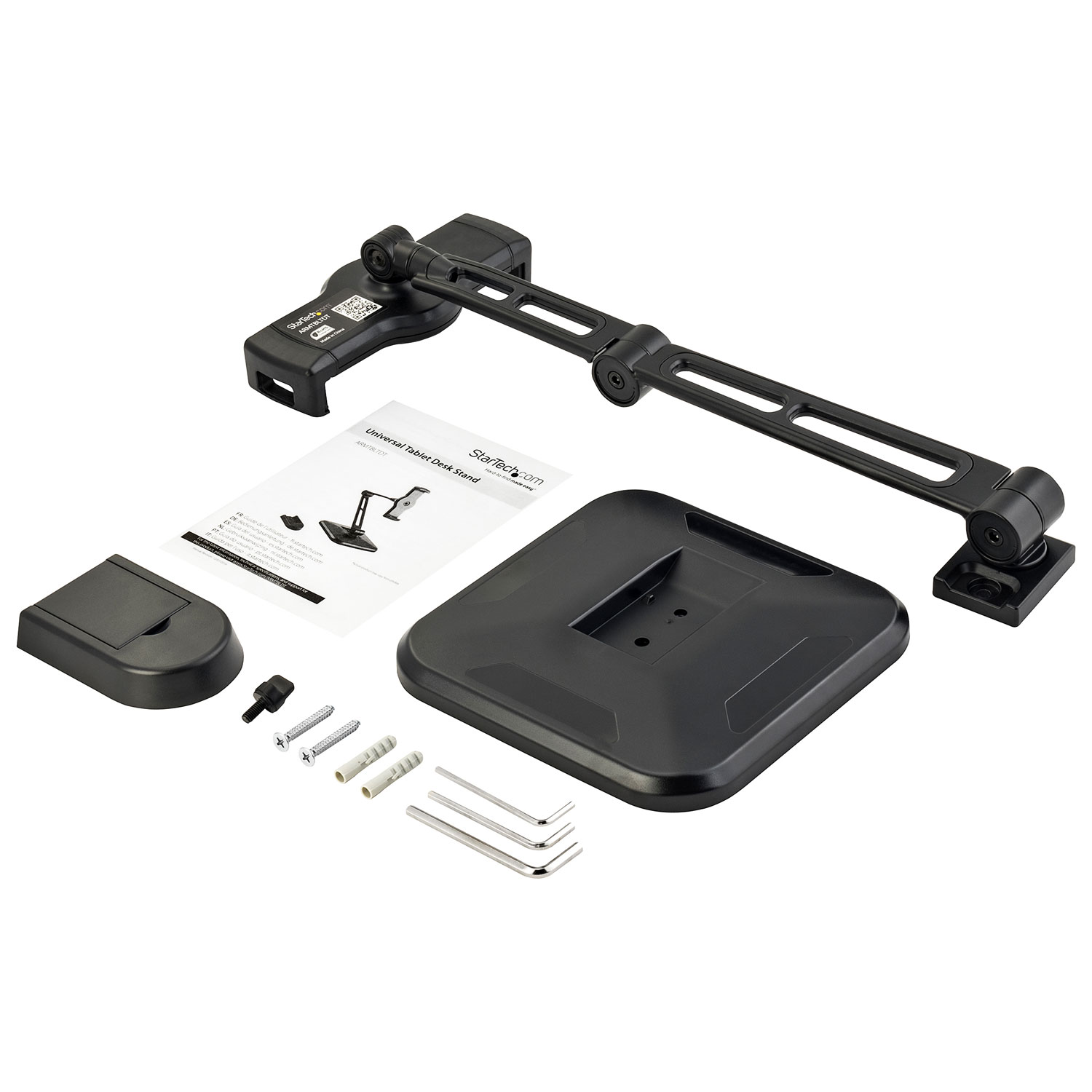 StarTech Universal Adjustable Tablet Stand with Arm - Black