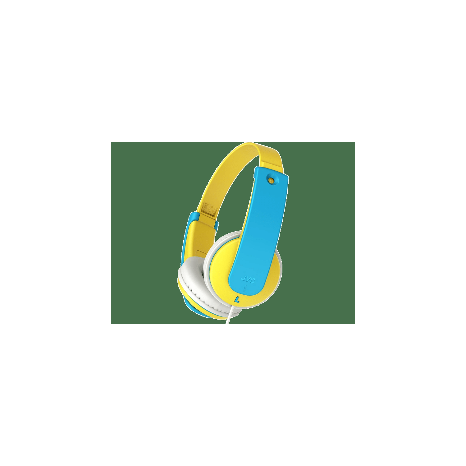 JVC On-Ear Headphones for Kids (Yellow/Blue) - HA-KD7
