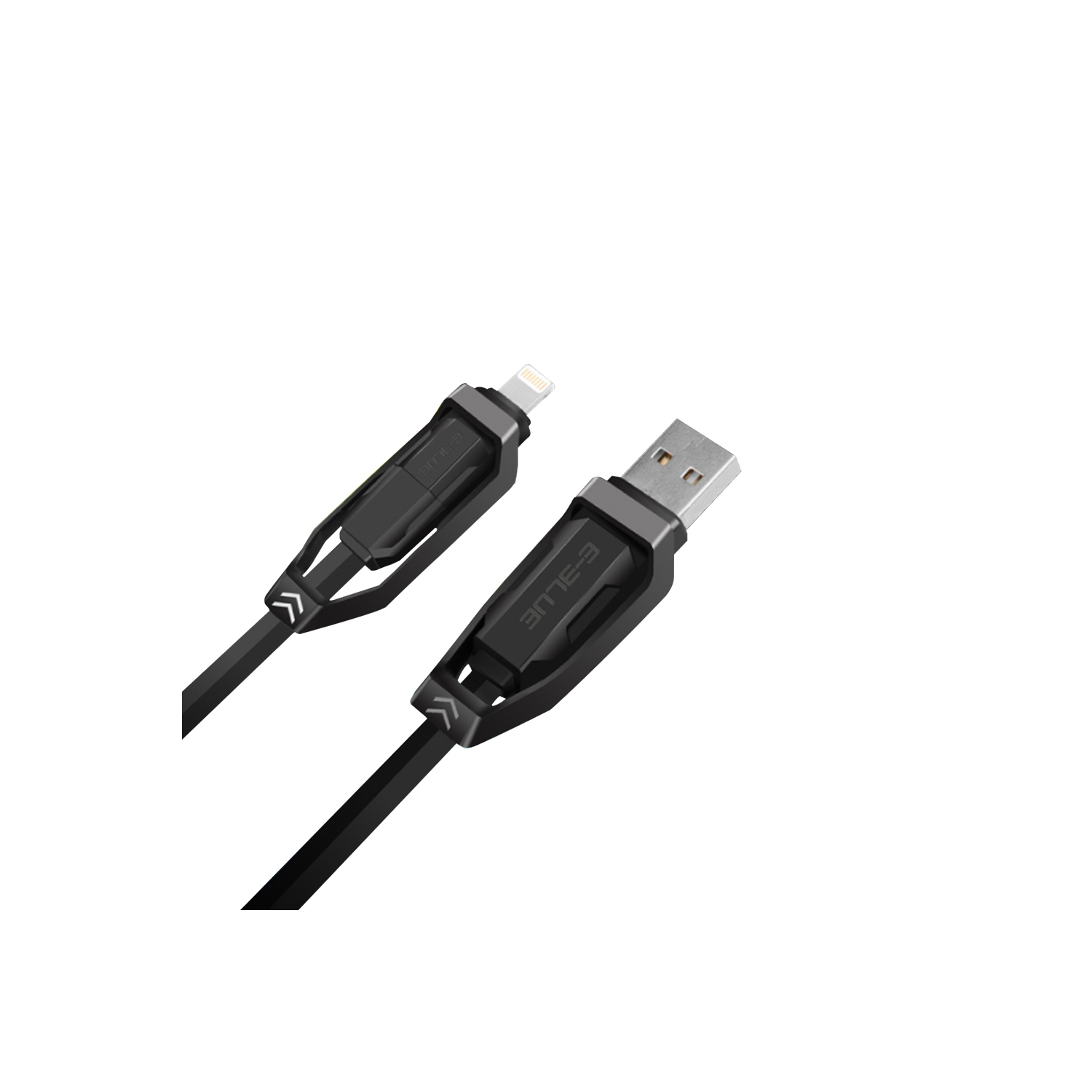 Apple/Android 2-in-1 USB Cable, Black